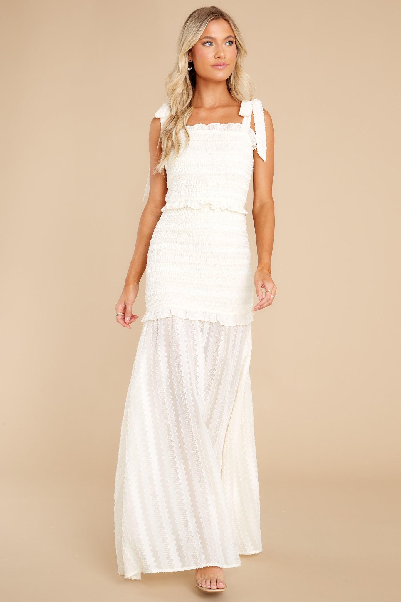 Show Me Off Ivory Maxi Dress