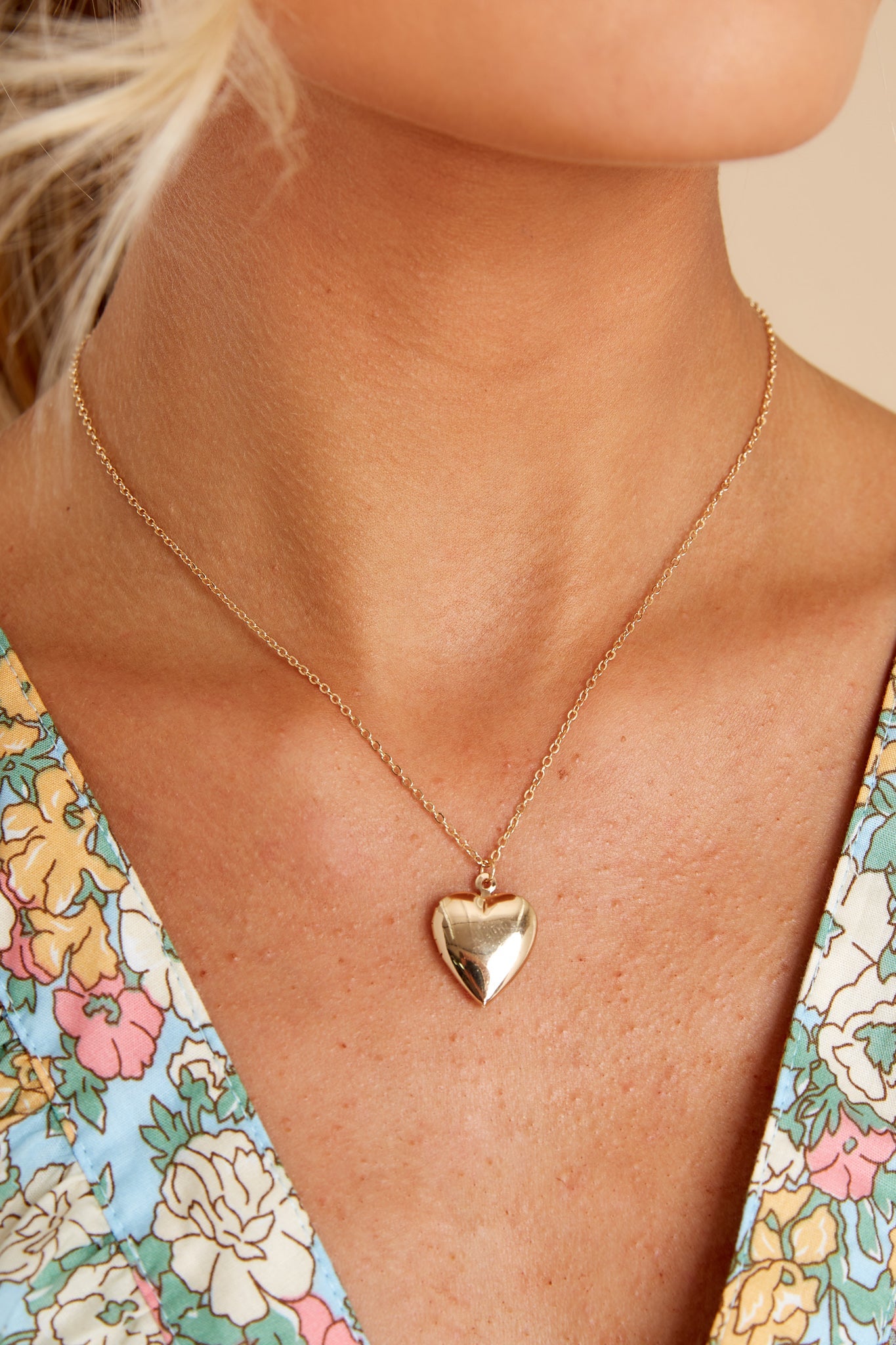 Key To My Heart Gold Necklace
