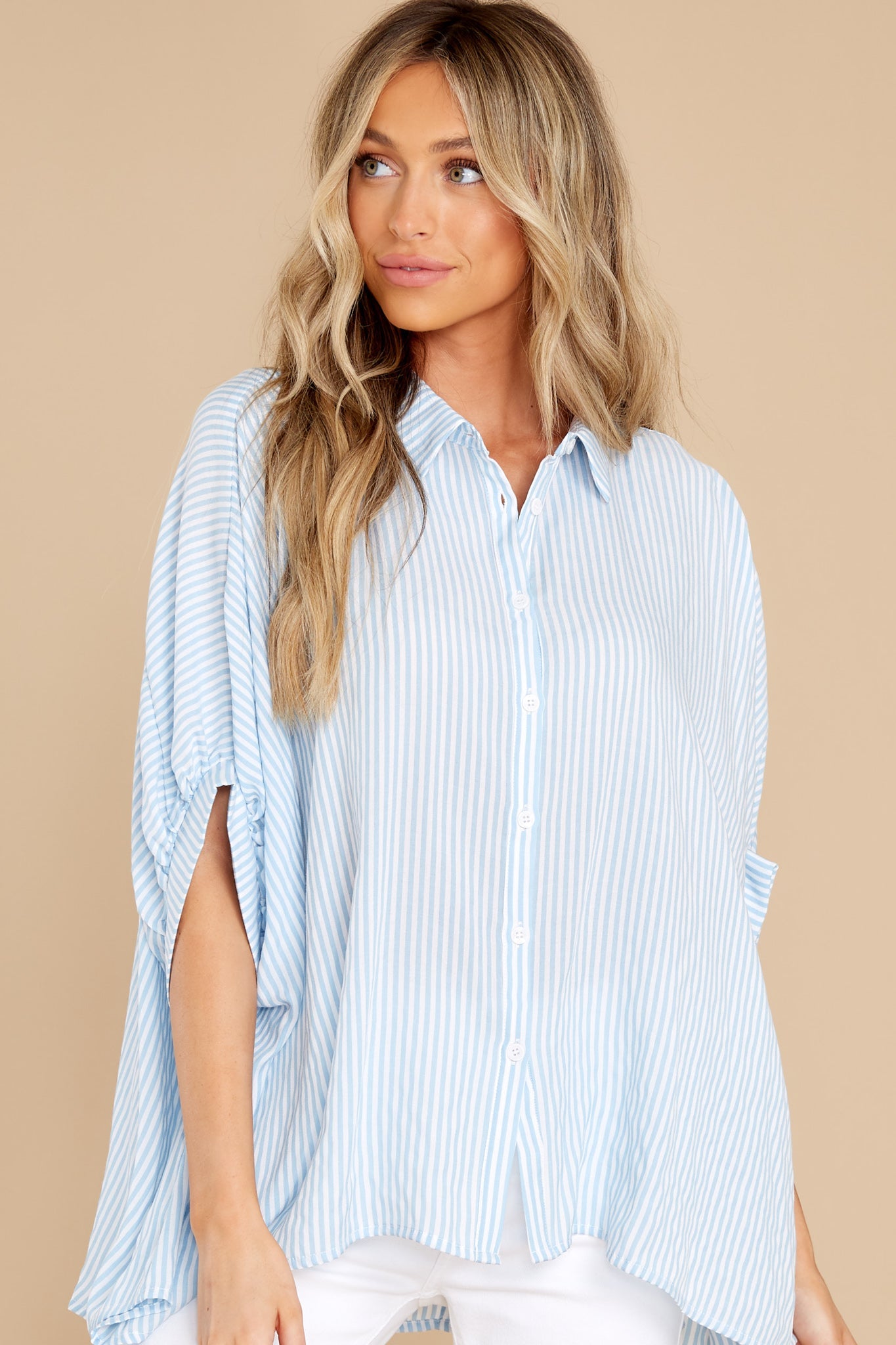 Change Your Stripes Blue Top
