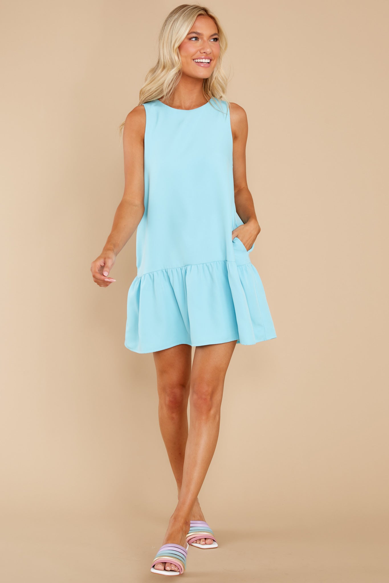 Beauty And Grace Aqua Blue Dress