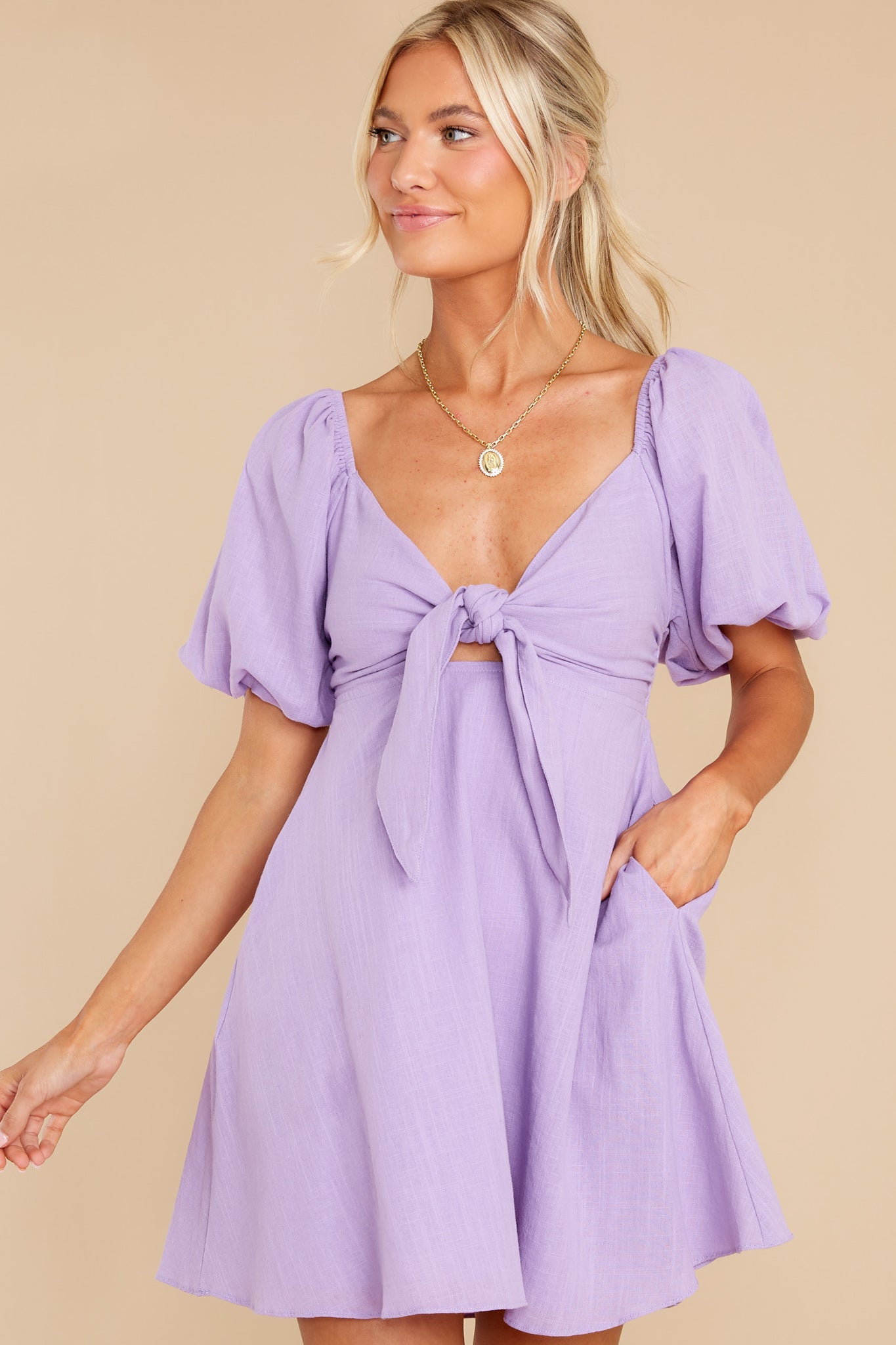 Lovely Belles Lavender Dress