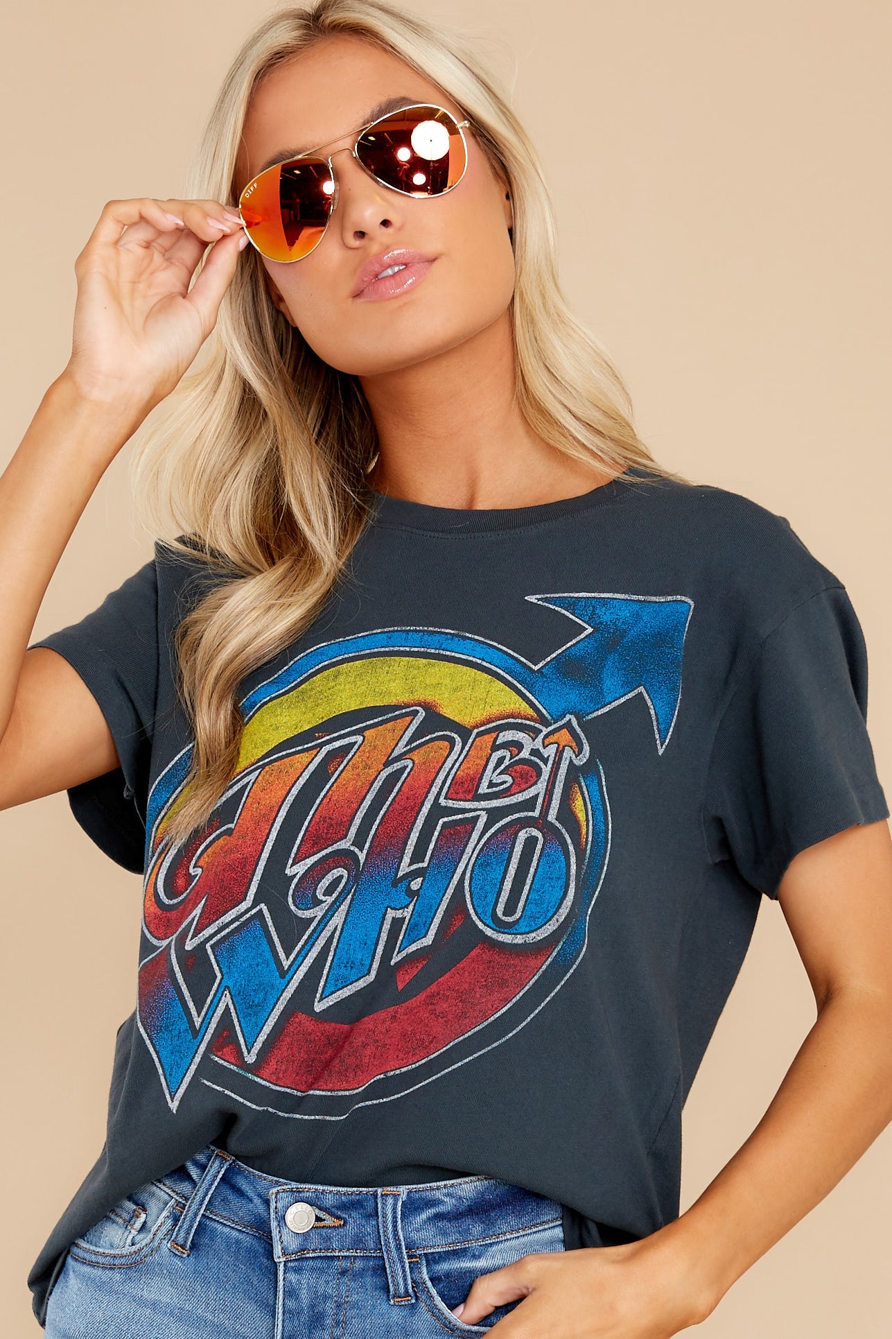 The Who USA Vintage Black Tour Tee