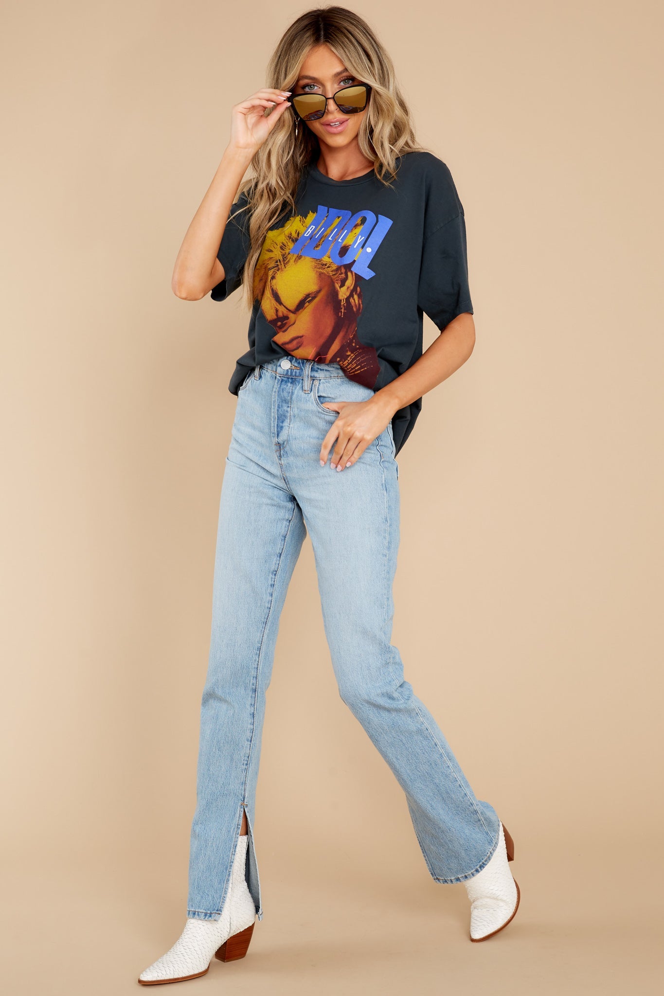 Billy Idol Whiplash Vintage Black Merch Tee