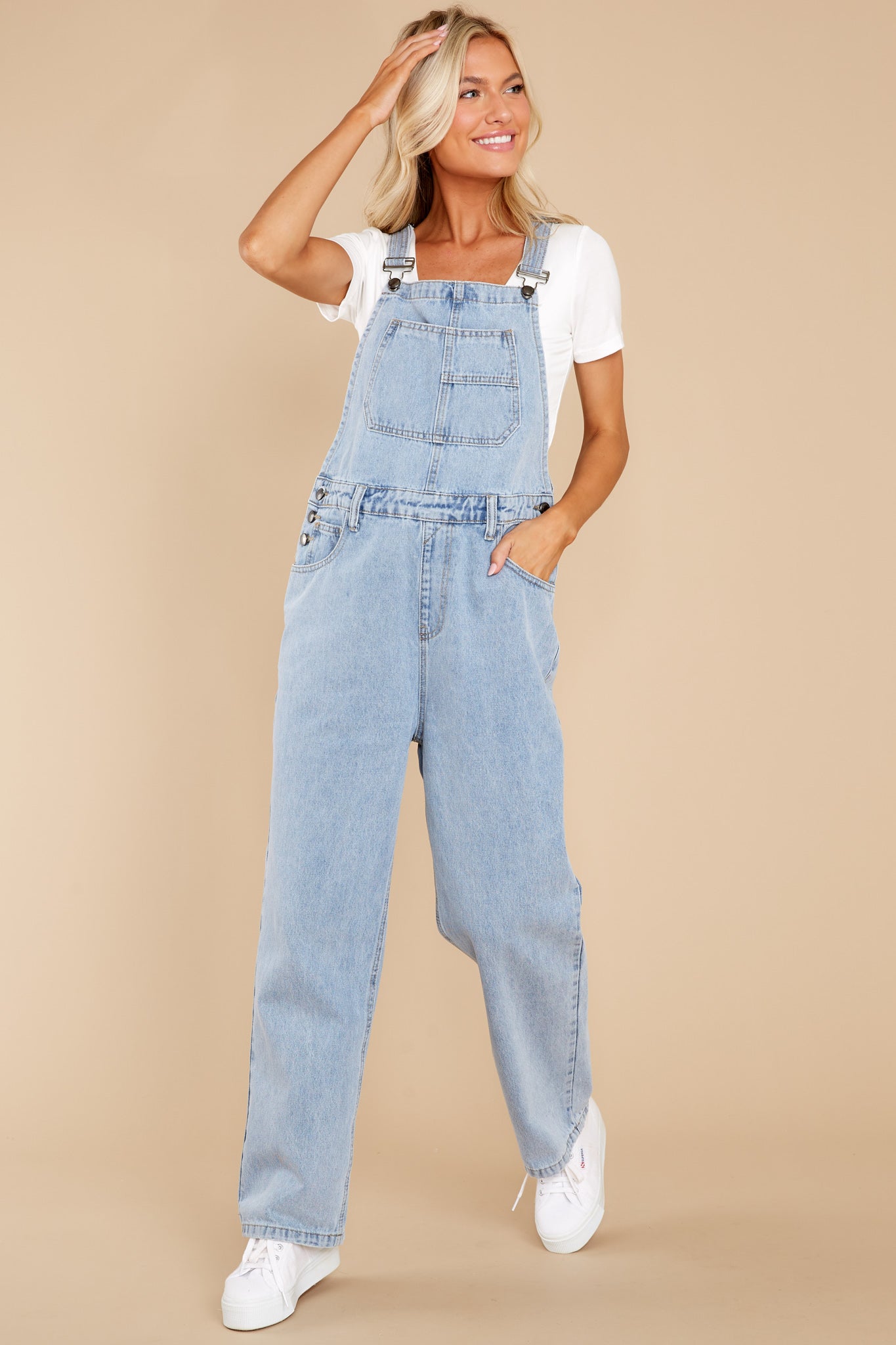 Incredible Aspirations Light Wash Denim Overalls
