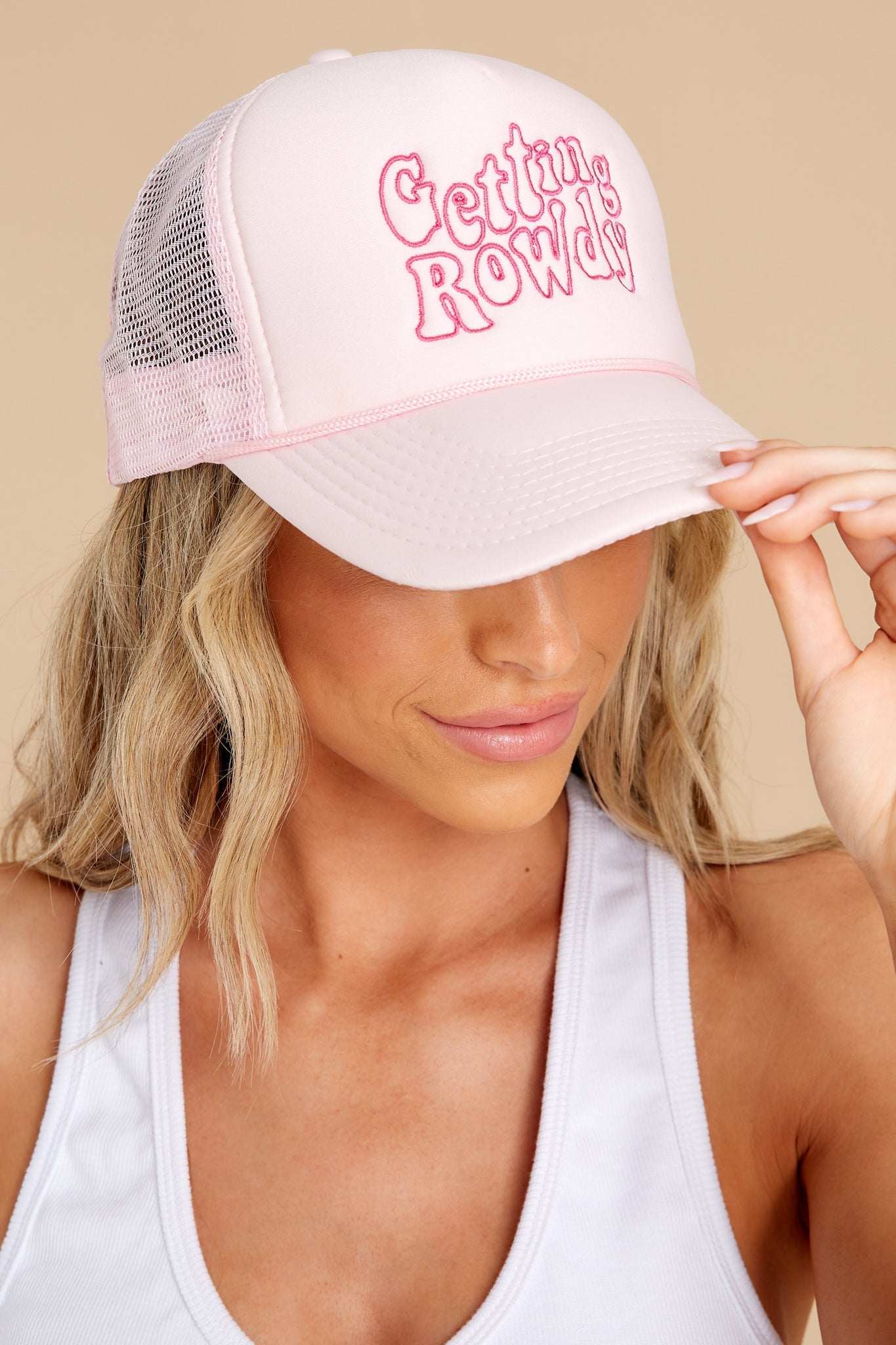 Getting Rowdy Pink Trucker Hat