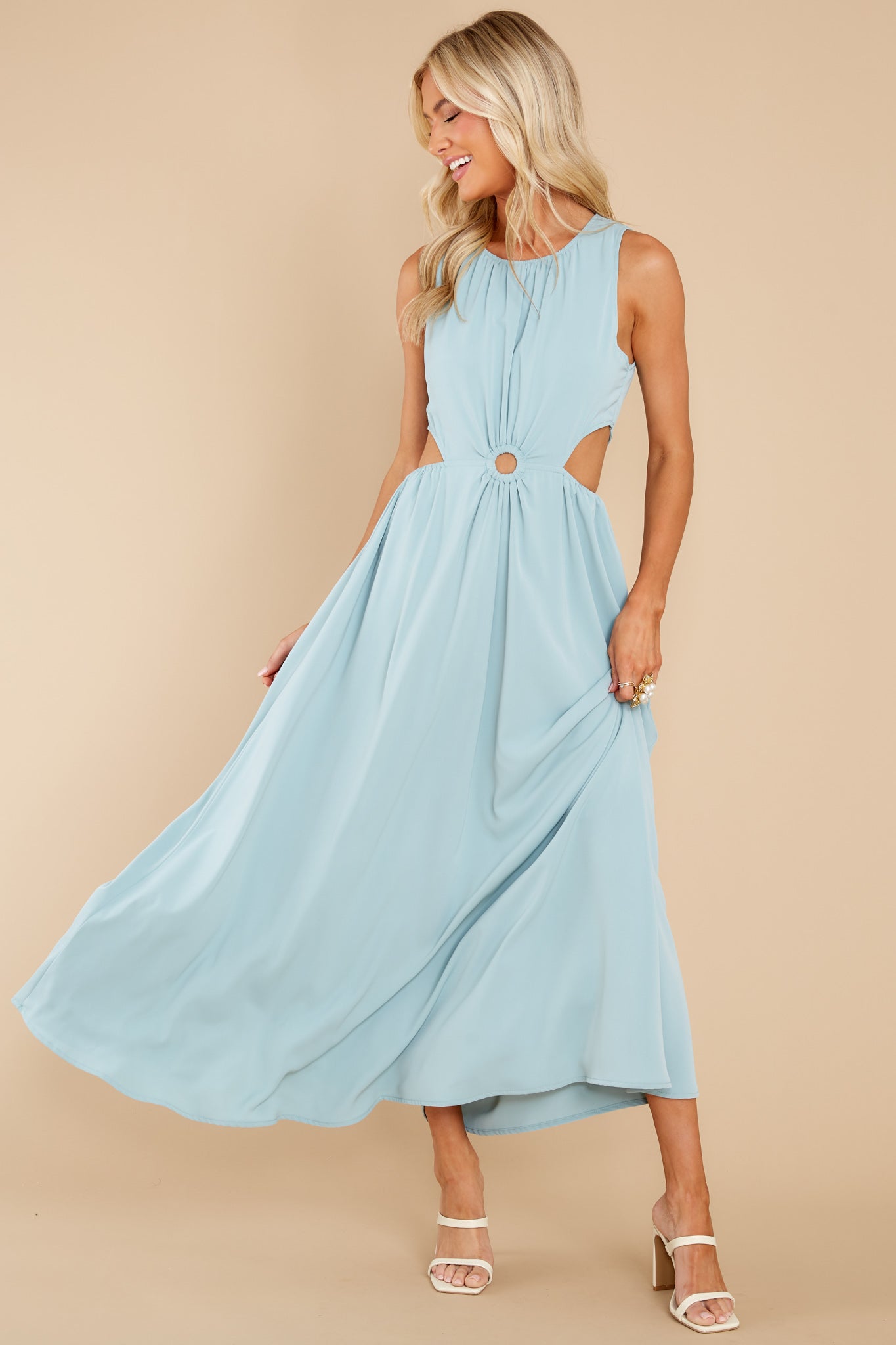 Wander With Me Seafoam Maxi Dress