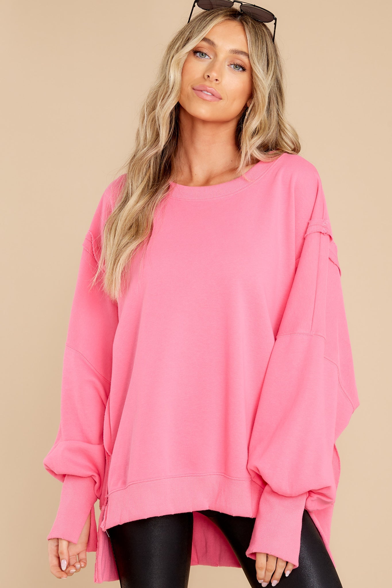 Stretch The Rules Hot Pink Top