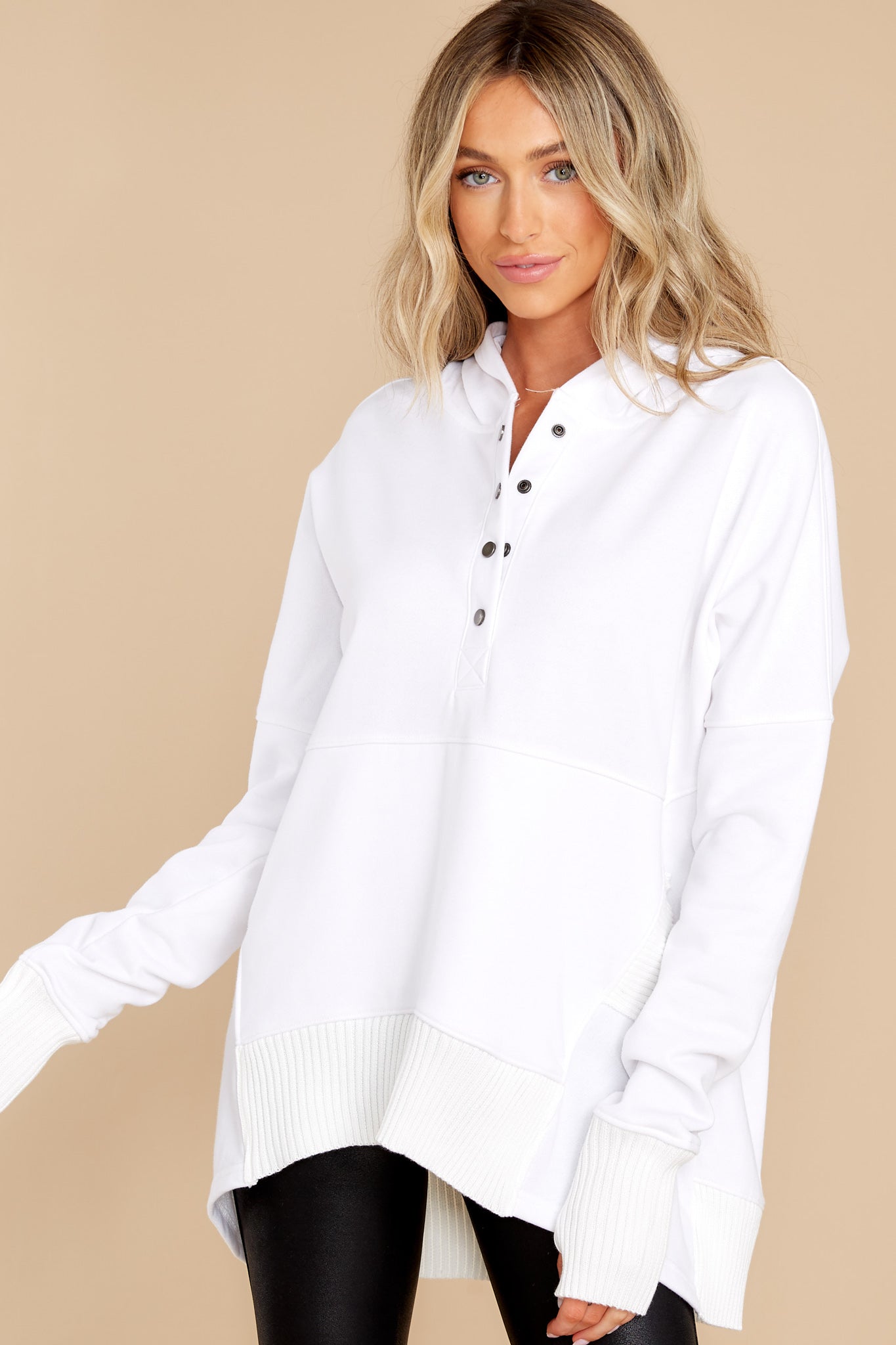 Breathe Freely White Cotton Top