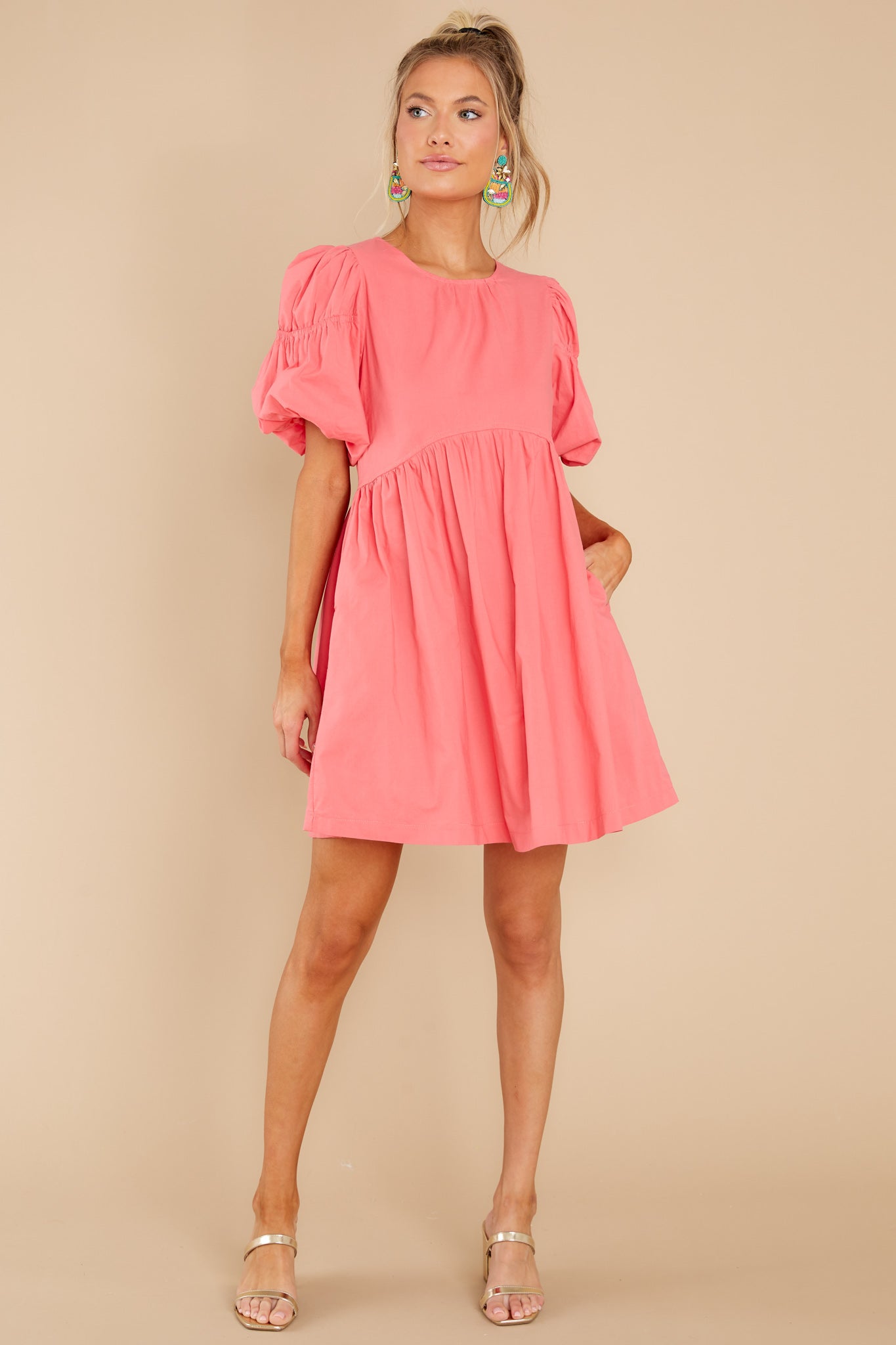 Totally Brilliant Coral Dress