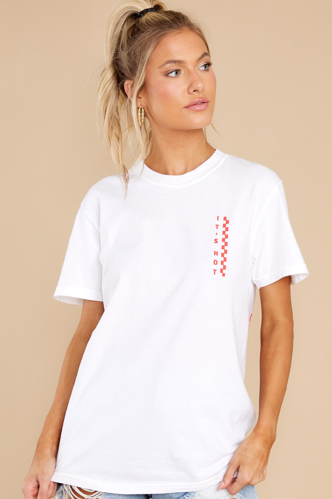 Tropic Like It's Hot White Tee