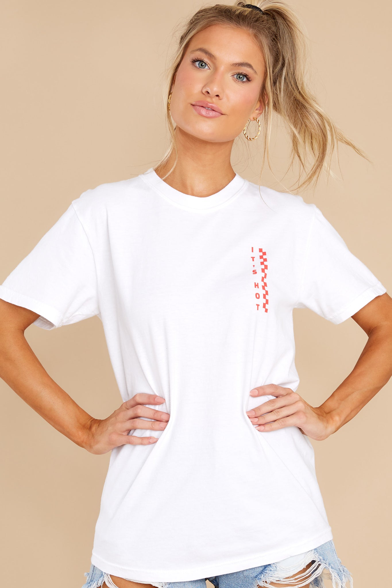 Tropic Like It's Hot White Tee