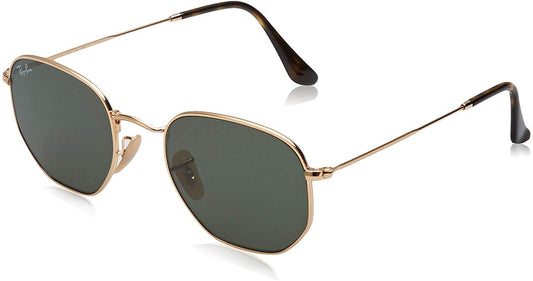 Ray-Ban Hexagonal Gold Unisex 51mm Sunglasses