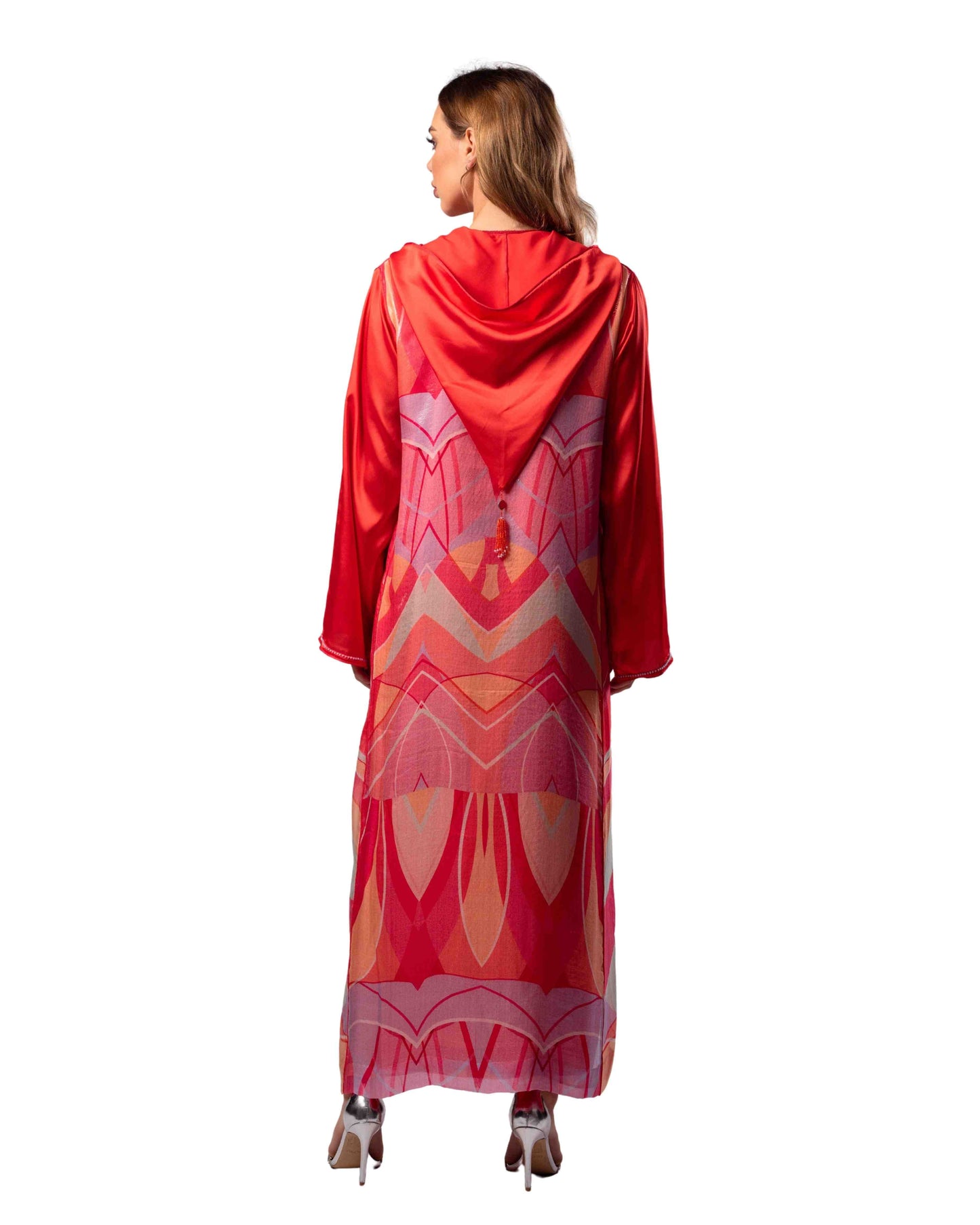 Djellaba Rihem Rouge