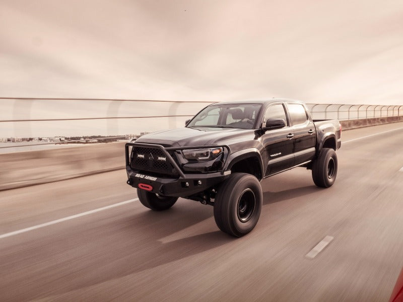 Road Armor 16-21 Toyota Tacoma Stealth Front Winch Bumper w/Lonestar Guard - Tex Blk (rda9161F5B)