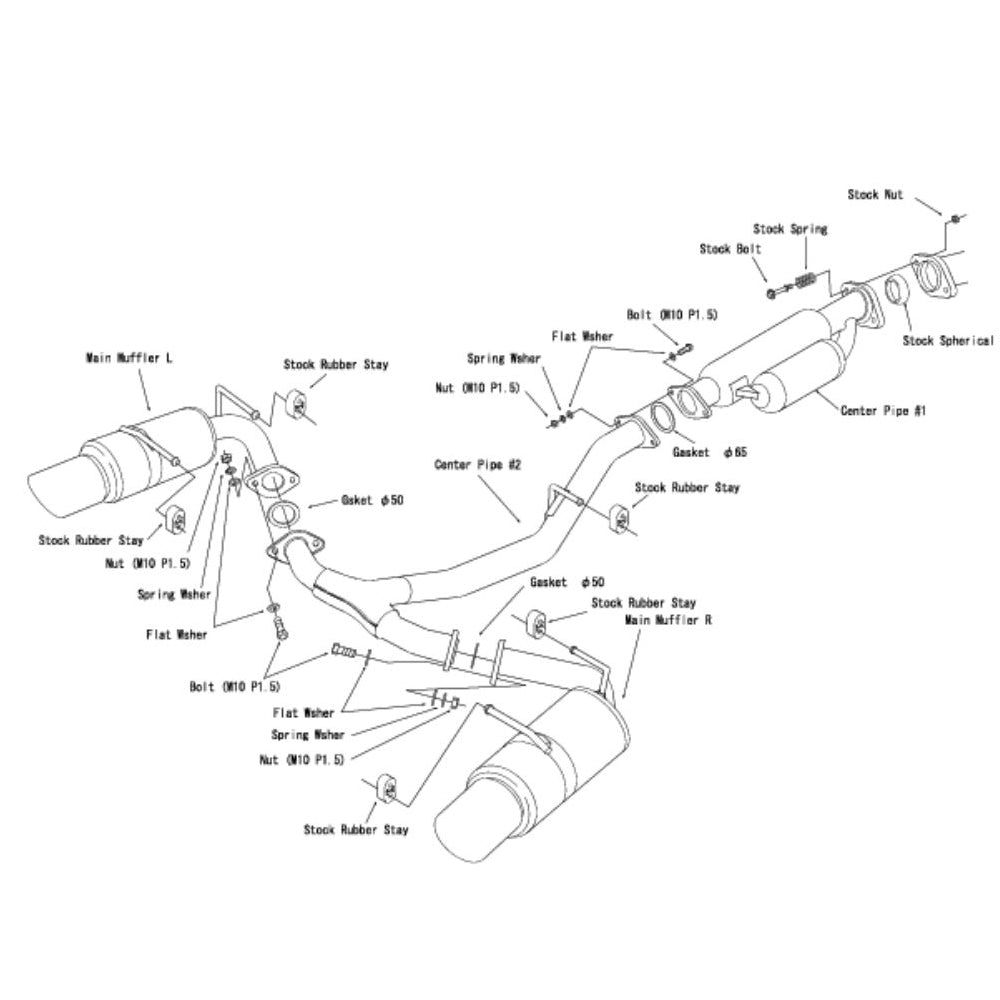 HKS 2022- Subaru BRZ Hi-Power Muffler SPEC-L GR86/BRZ FA24 (hks32016-BT004)
