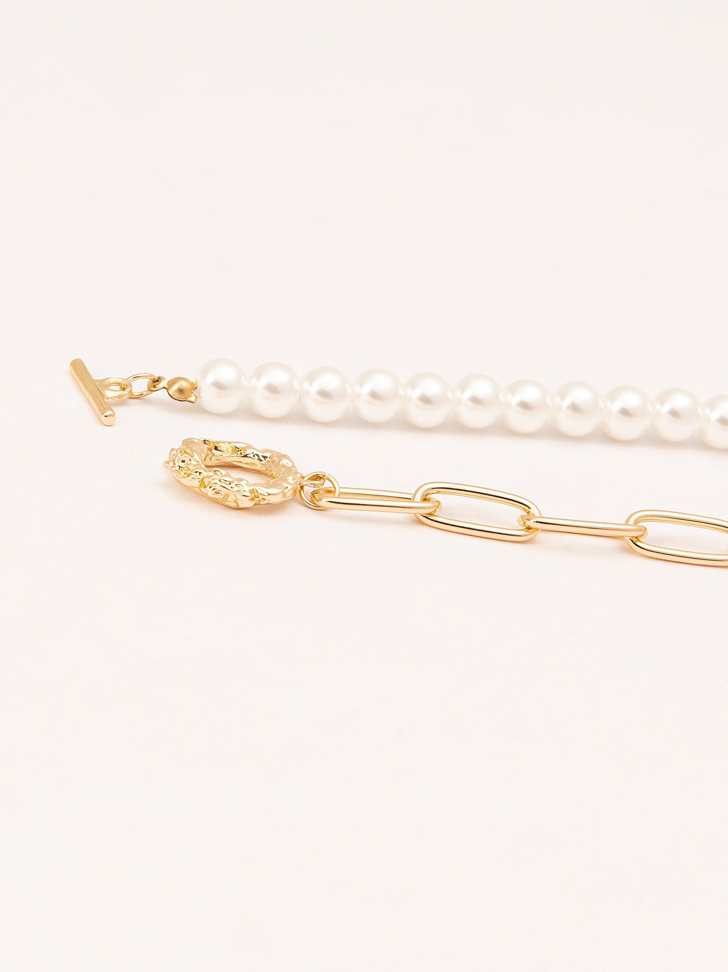 Toggle Pearl Necklace