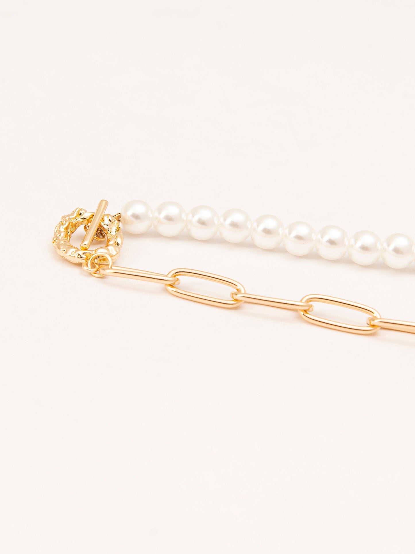 Toggle Pearl Necklace