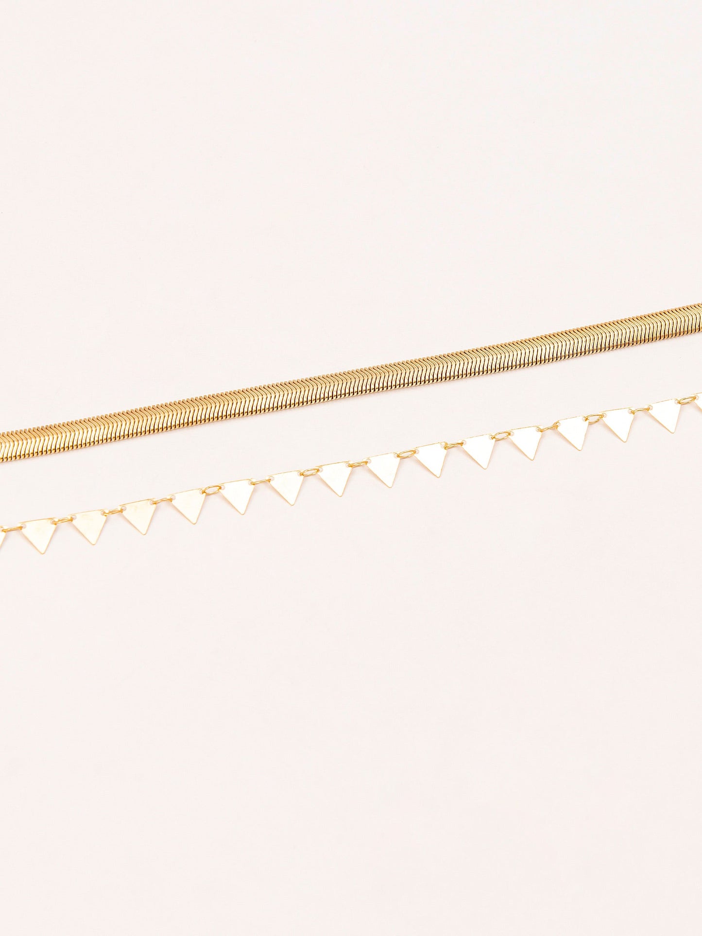 Geometric Anklet Set