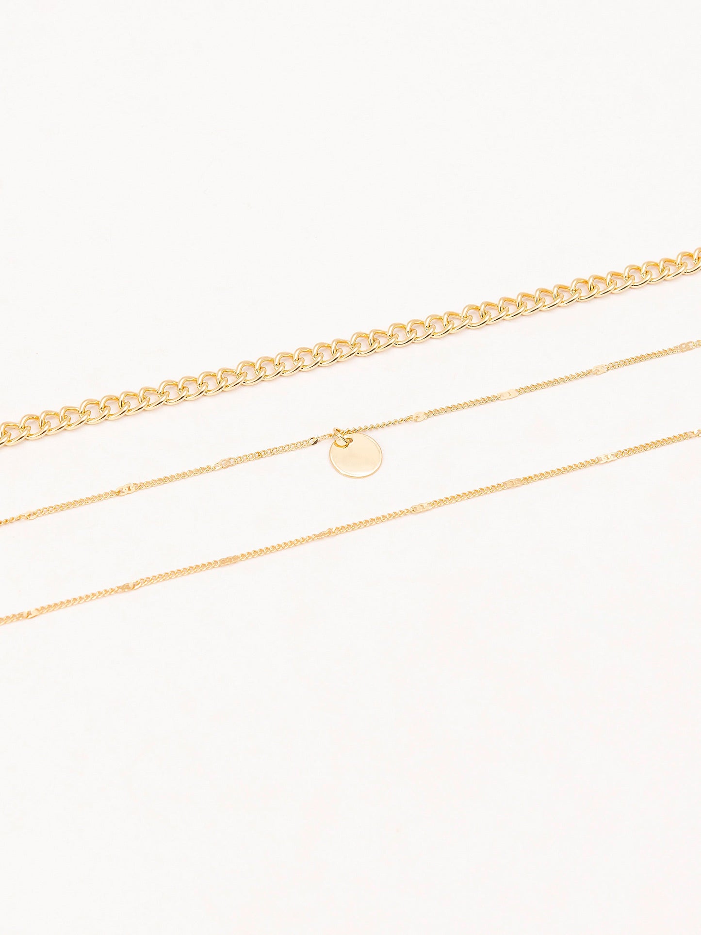Metallic Anklet Set