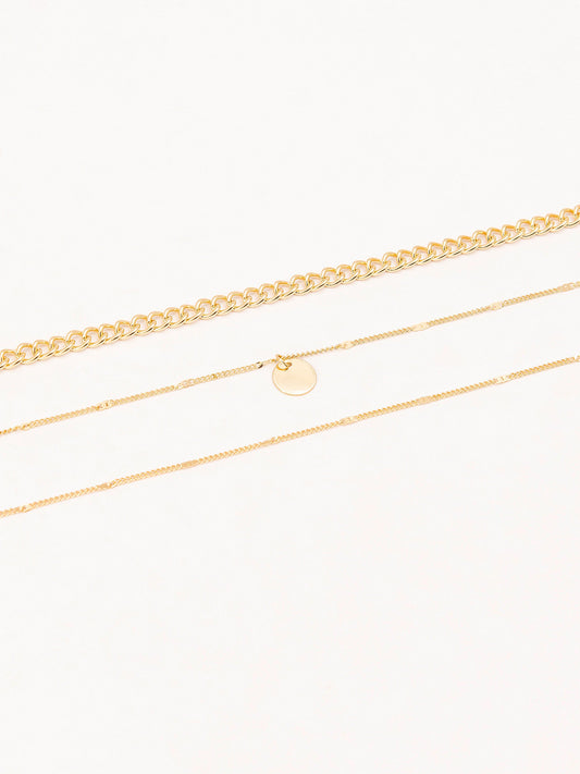 Metallic Anklet Set