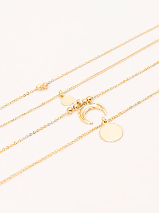 Metallic Anklet Set