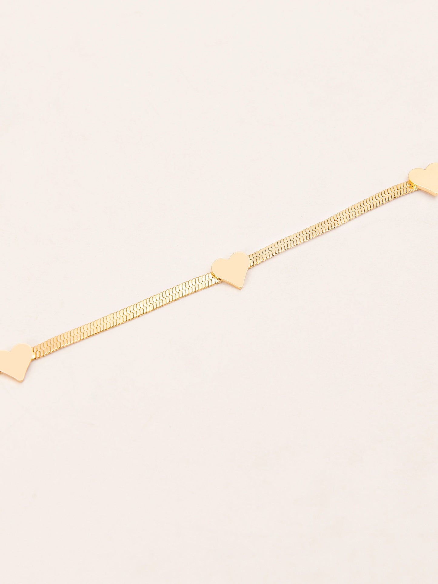 Metallic Heart Anklet