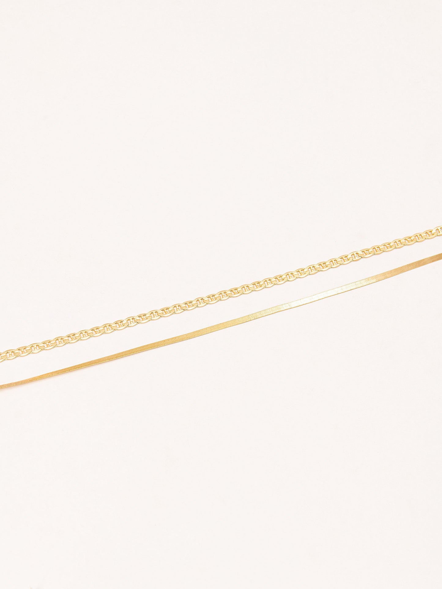 Metallic Anklet Set