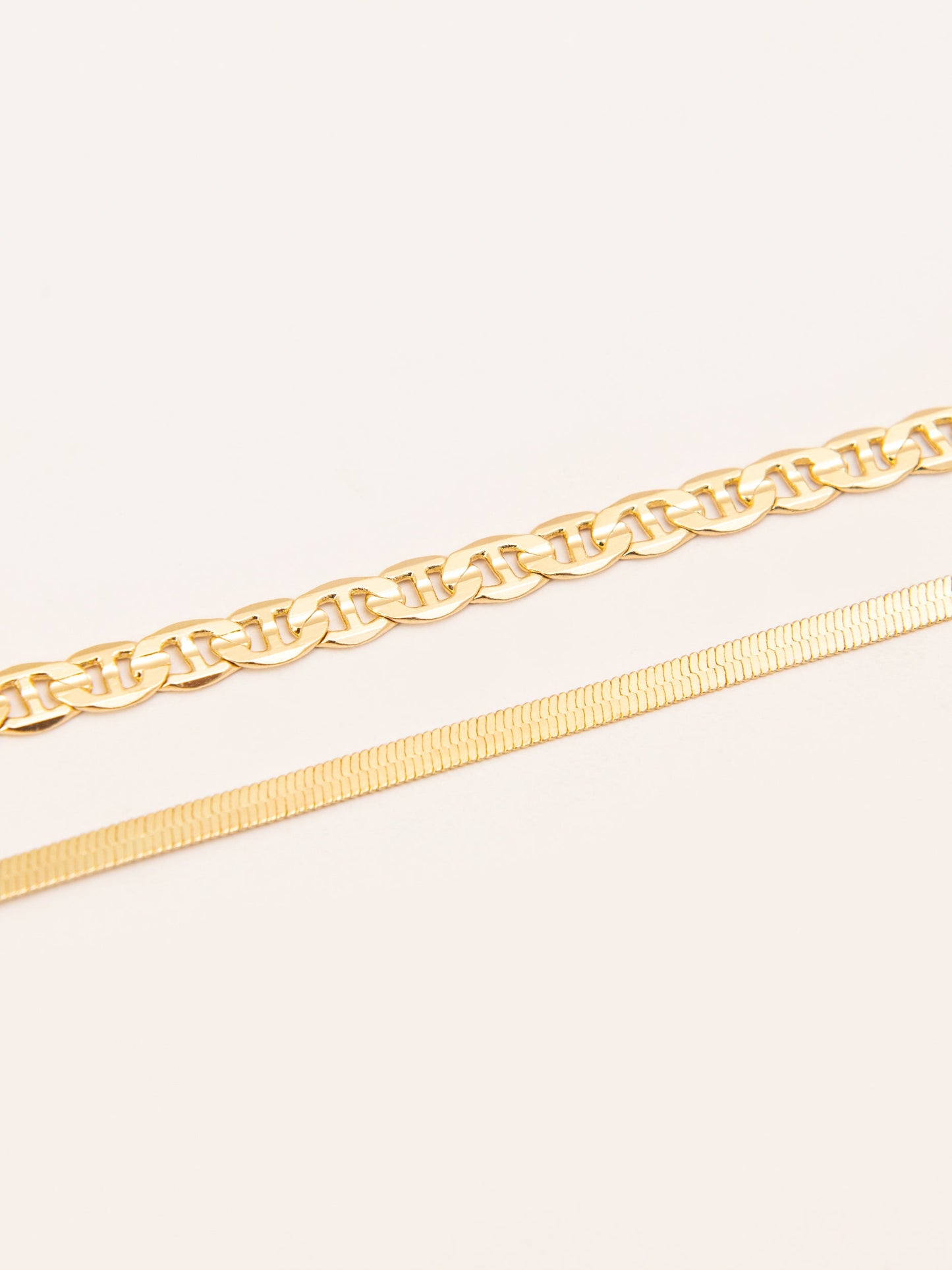 Metallic Anklet Set