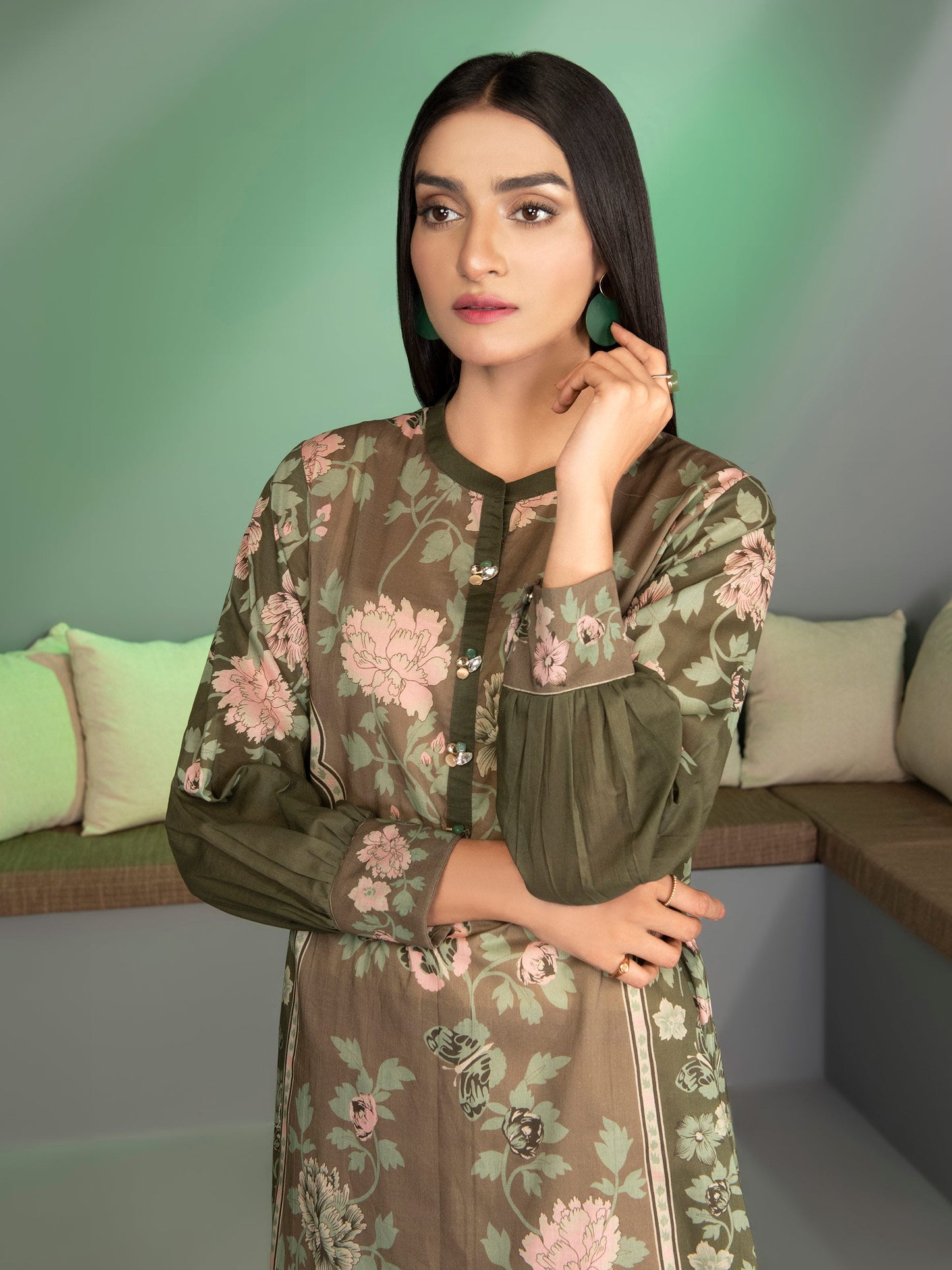 1 Piece Printed Lawn Shirt