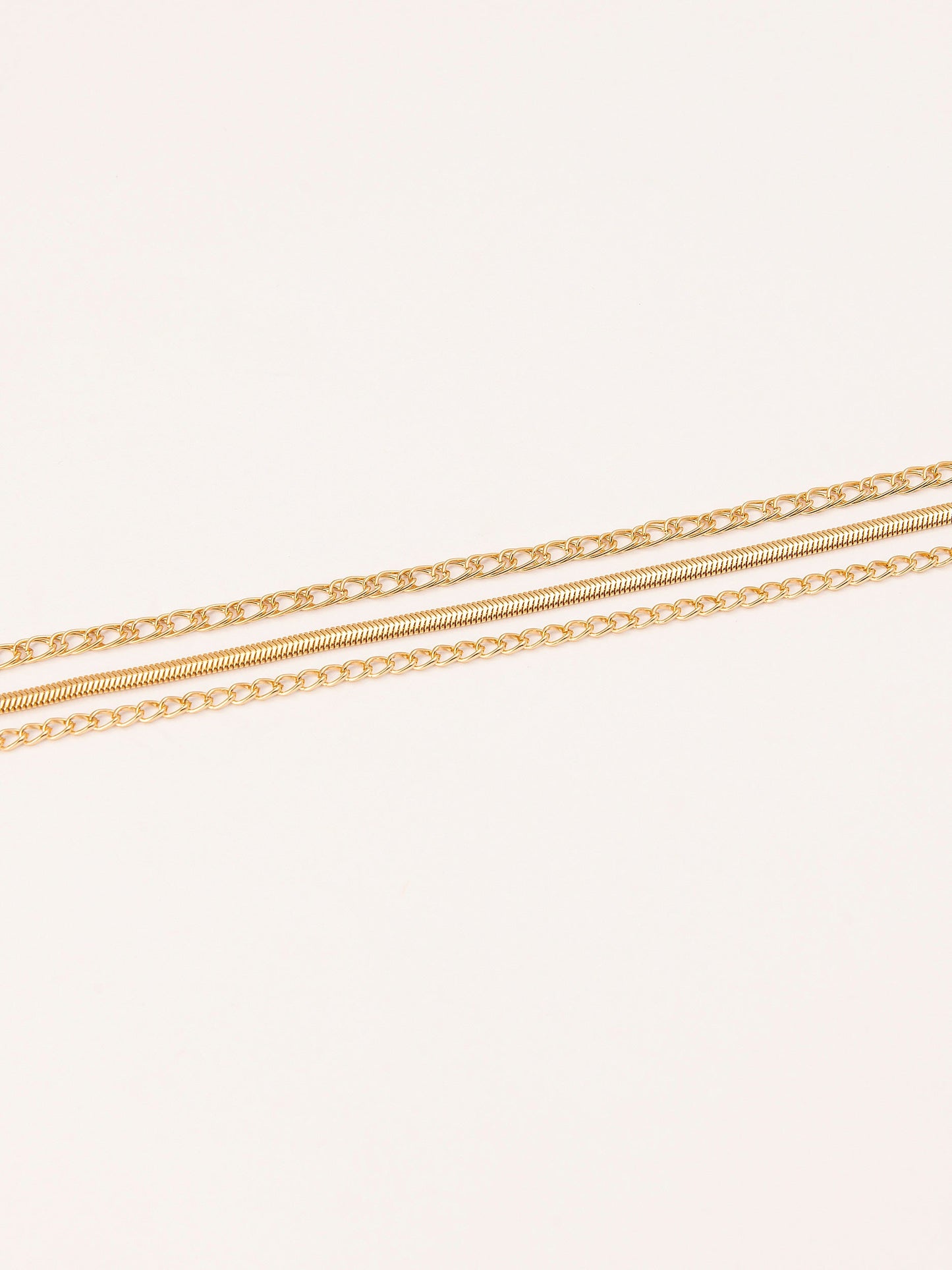 Metallic Anklet Set