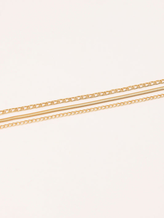Metallic Anklet Set