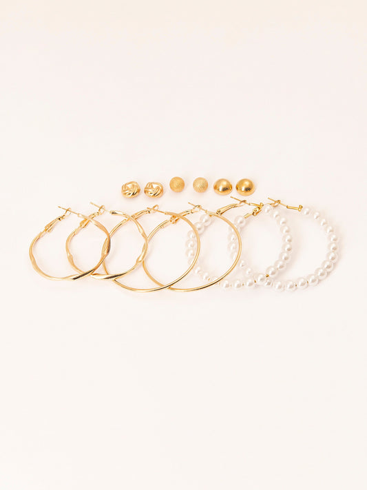 Metallic Earrings Set