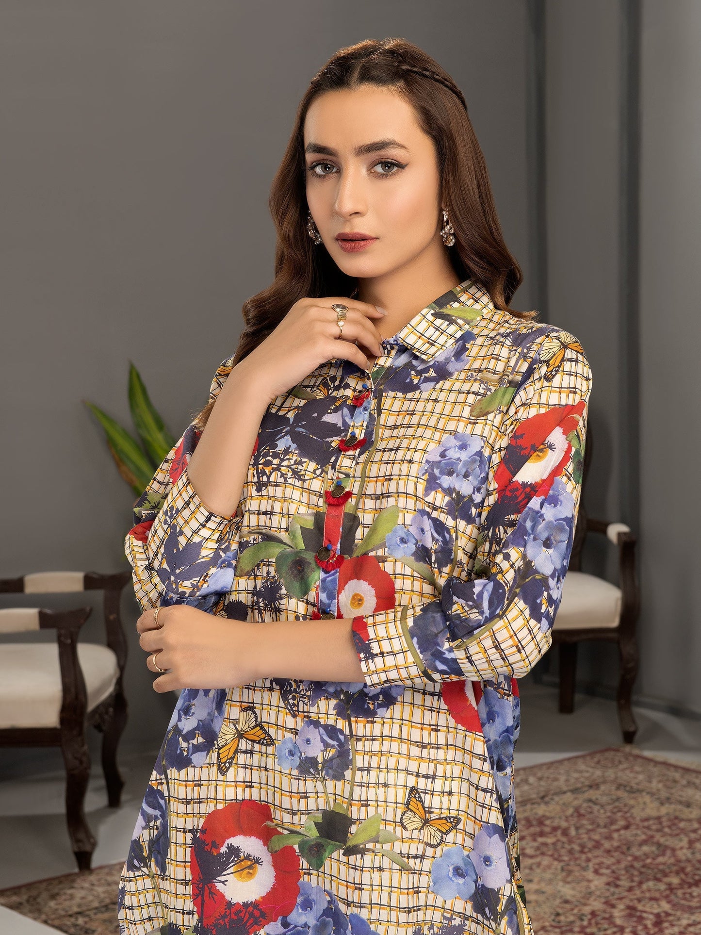 2 Piece Printed Lawn Suit