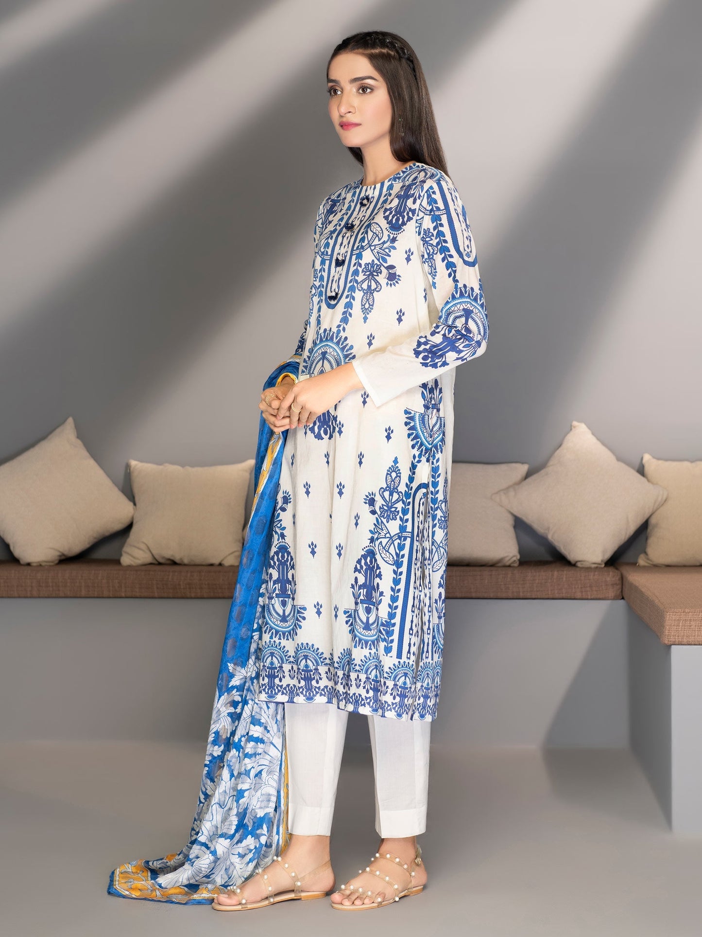 3 Piece Printed Lawn Suit