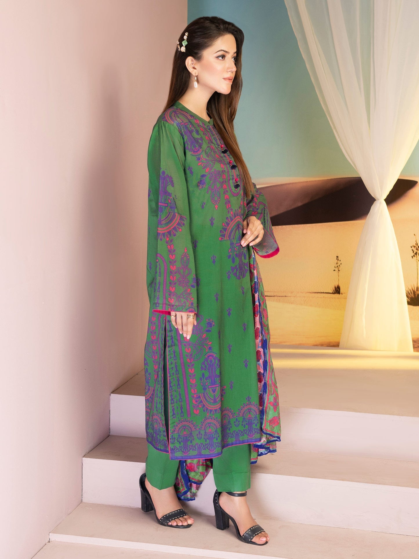 3 Piece Printed Lawn Suit