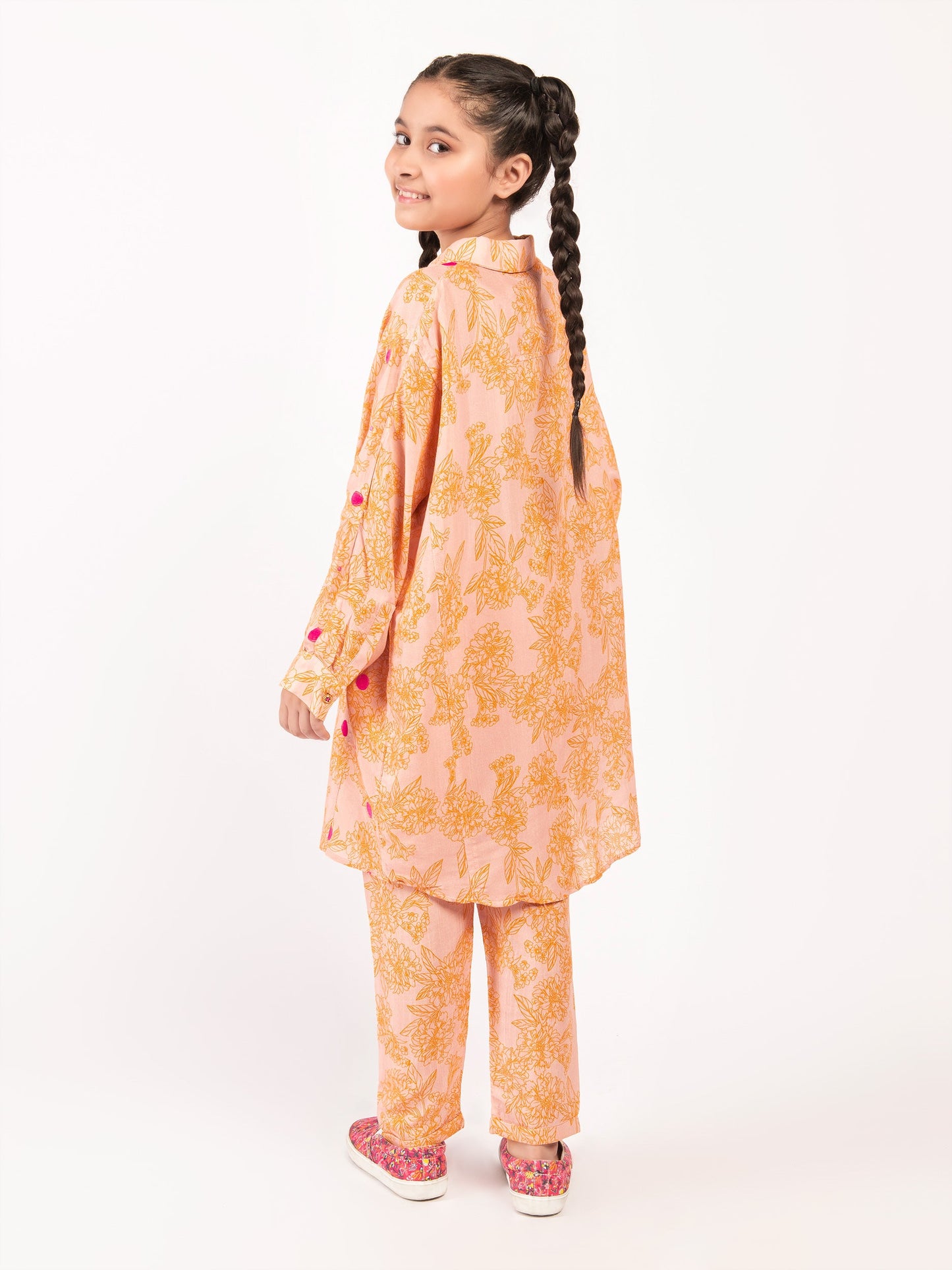Embroidered Silk Suit