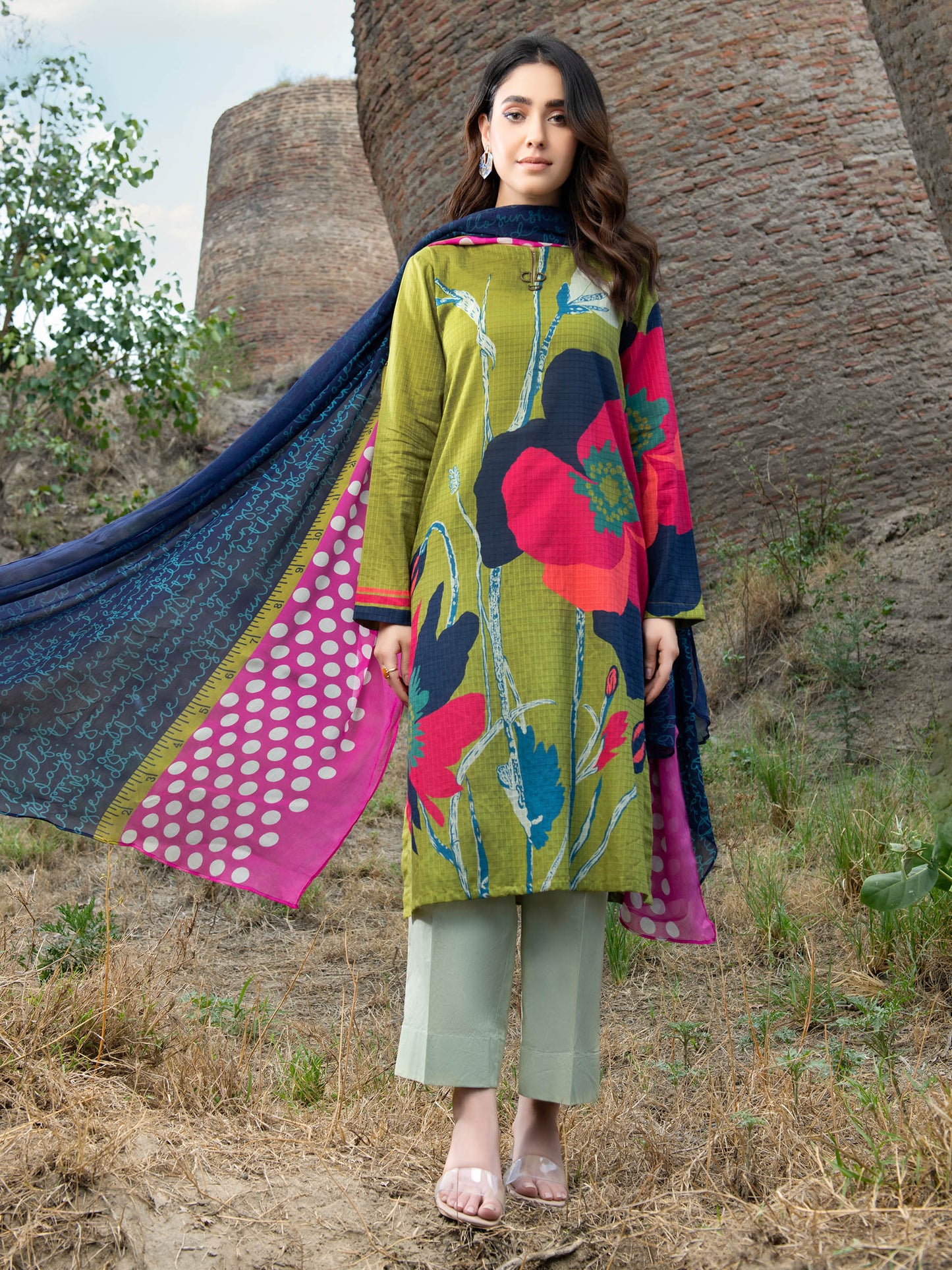 2 Piece Printed Lawn Suit