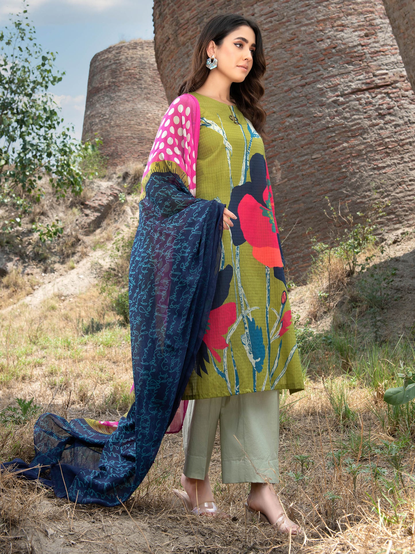 2 Piece Printed Lawn Suit