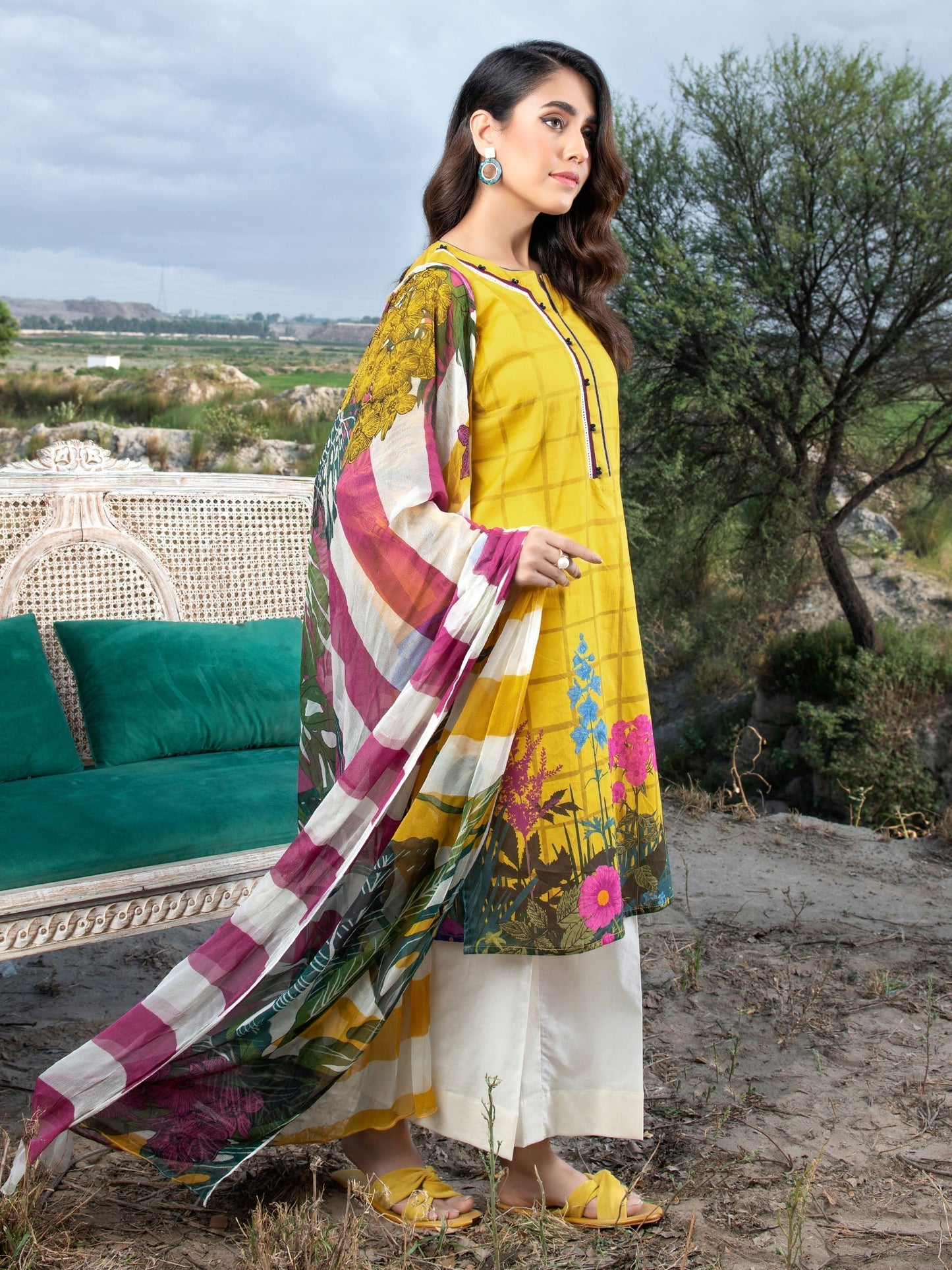 2 Piece Printed Lawn Suit