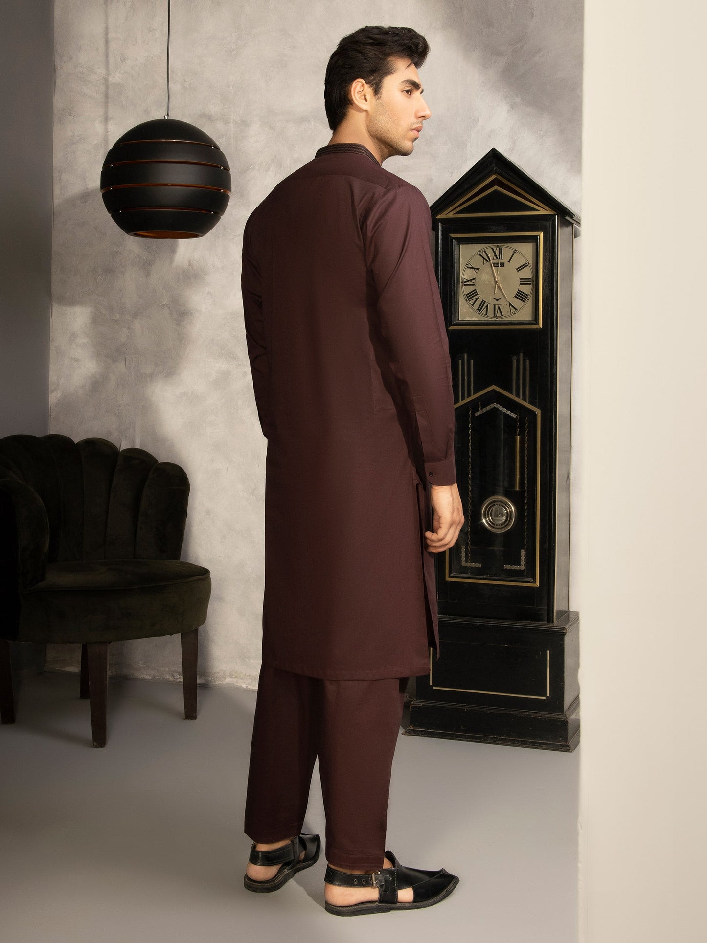 2 Piece Embroidered Cotton Suit