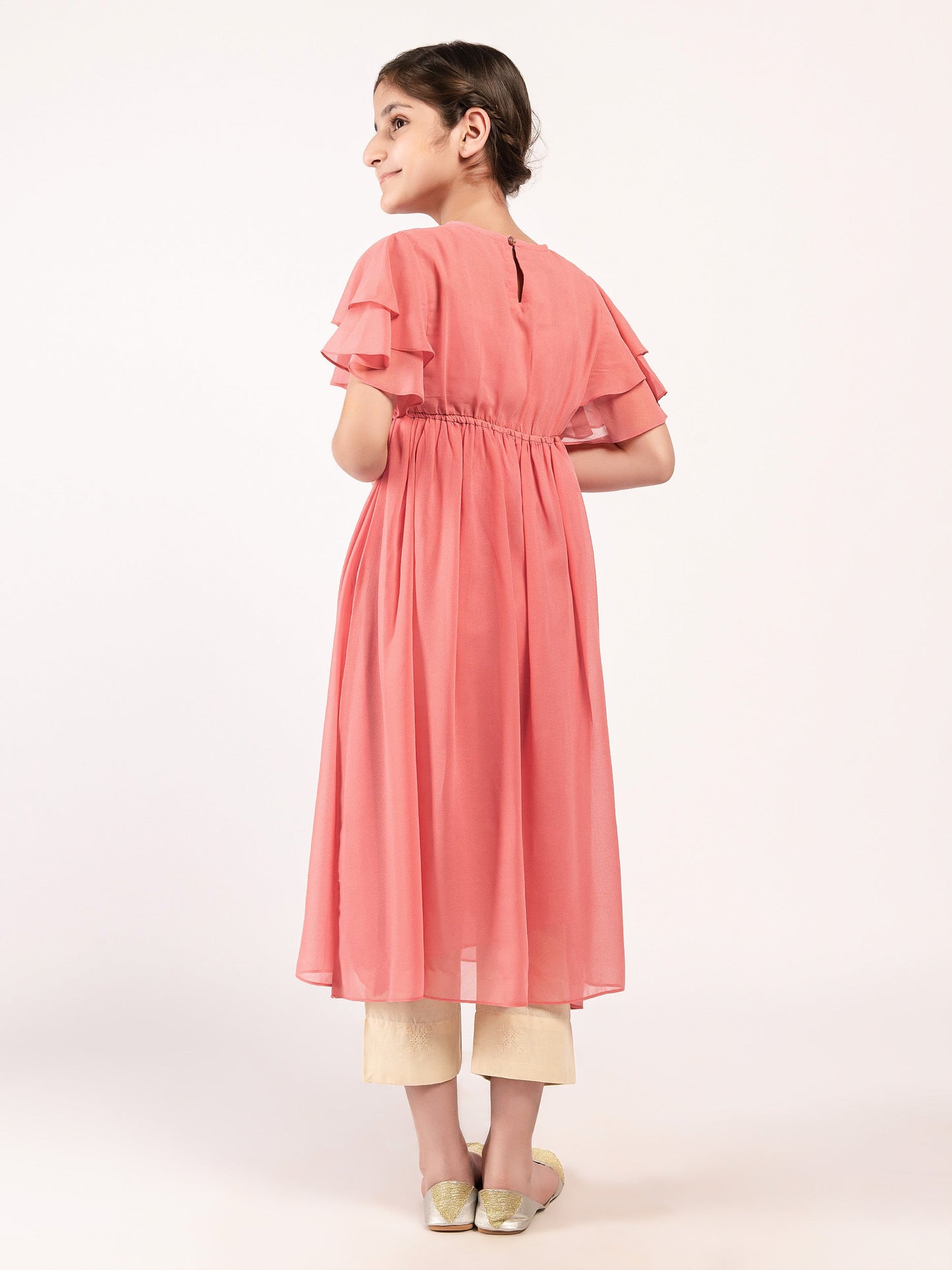 Embellished Chiffon Dress
