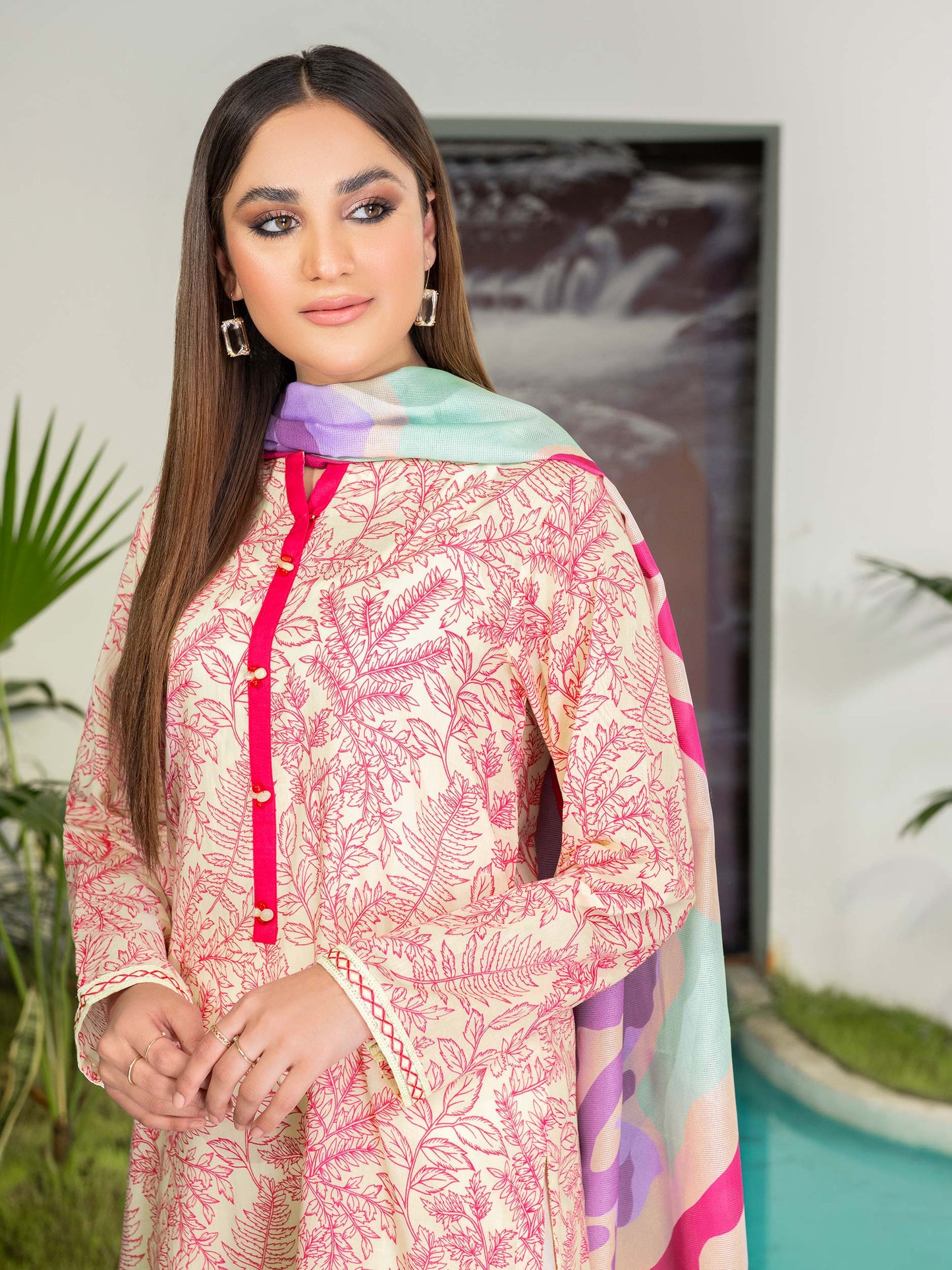 3 Piece Embroidered Lawn Suit