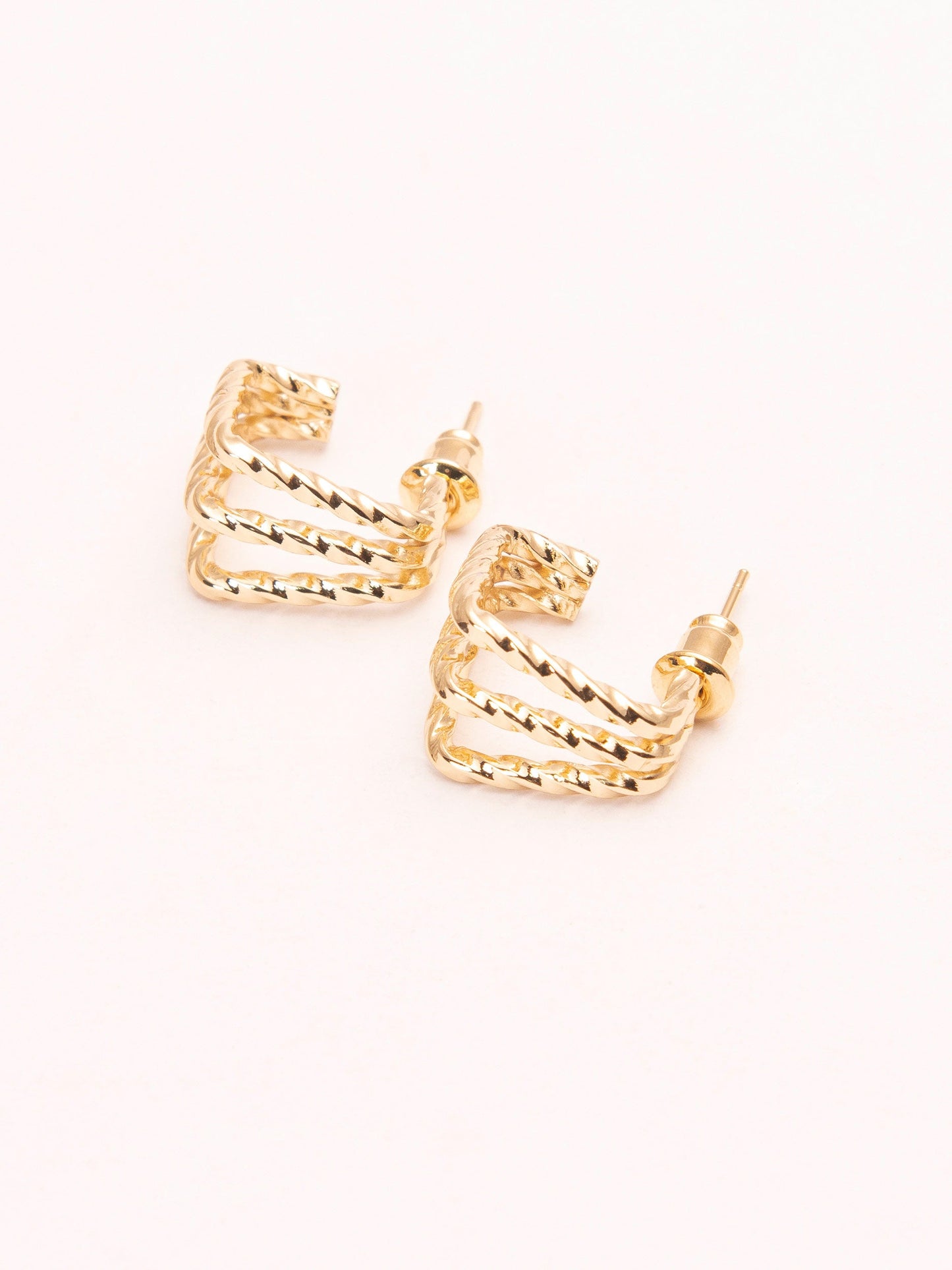 Twsited Huggie Earrings