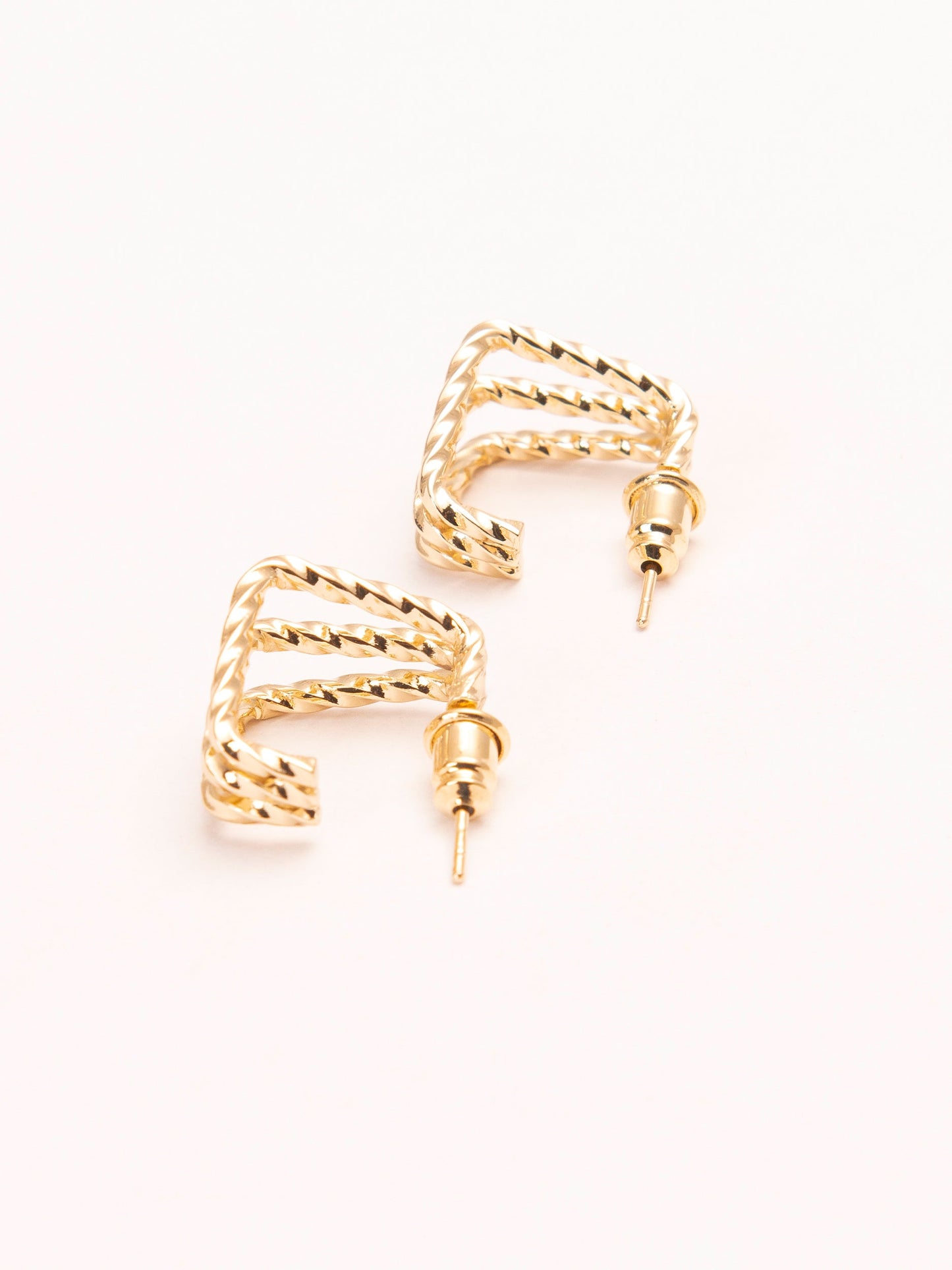 Twsited Huggie Earrings