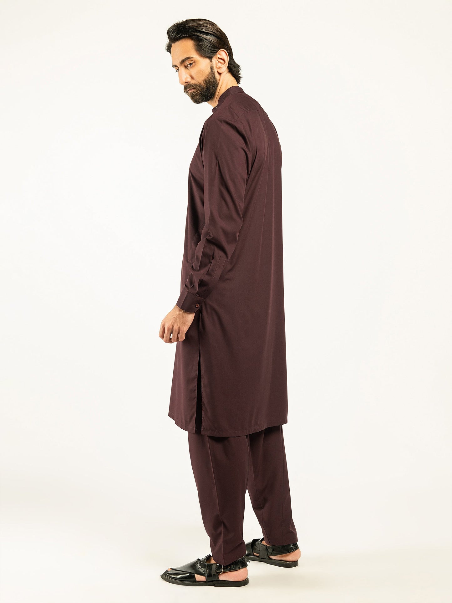 2 Piece Embroidered Wash and Wear Suit