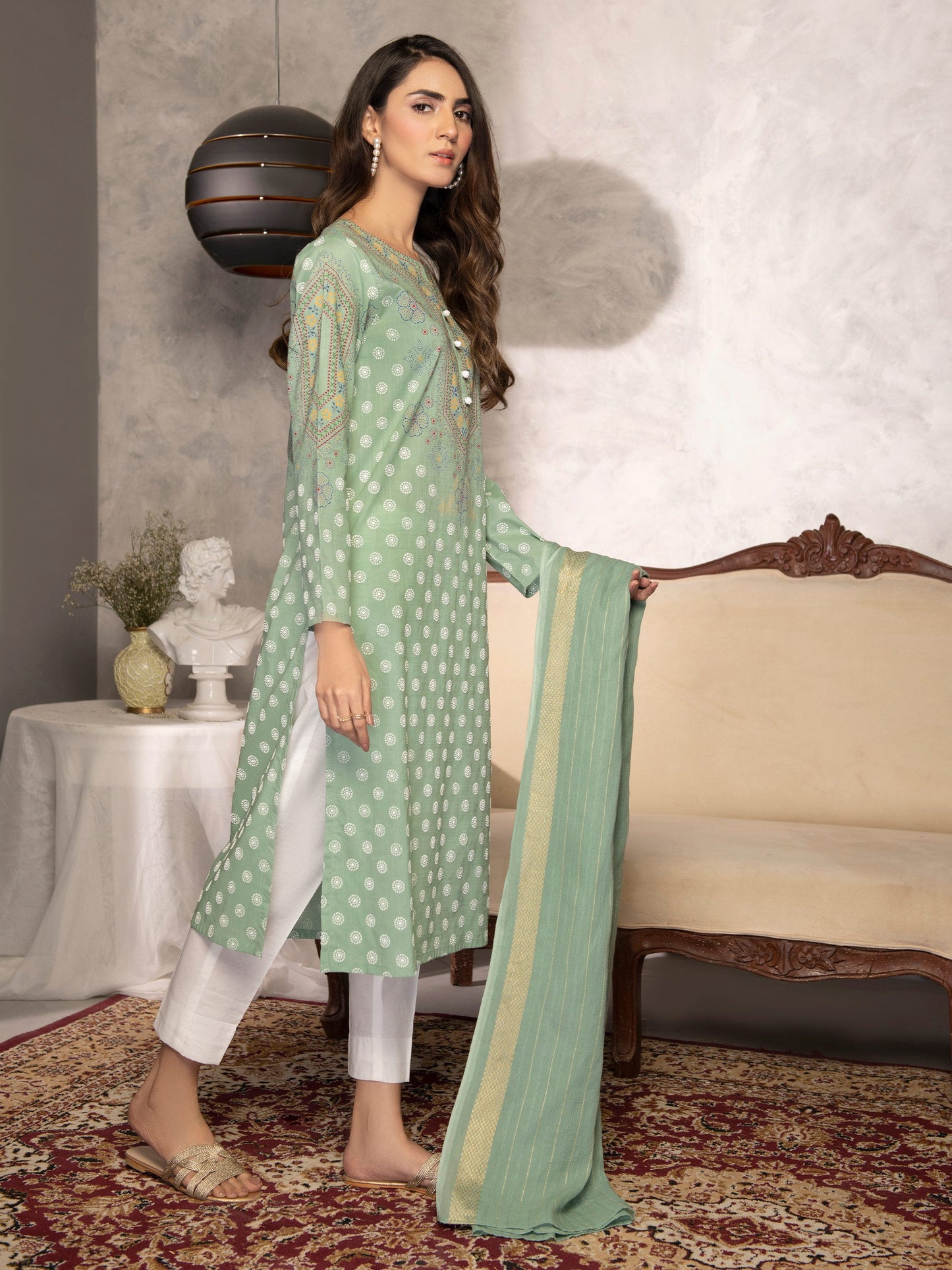 2 Piece Printed Lawn Suit