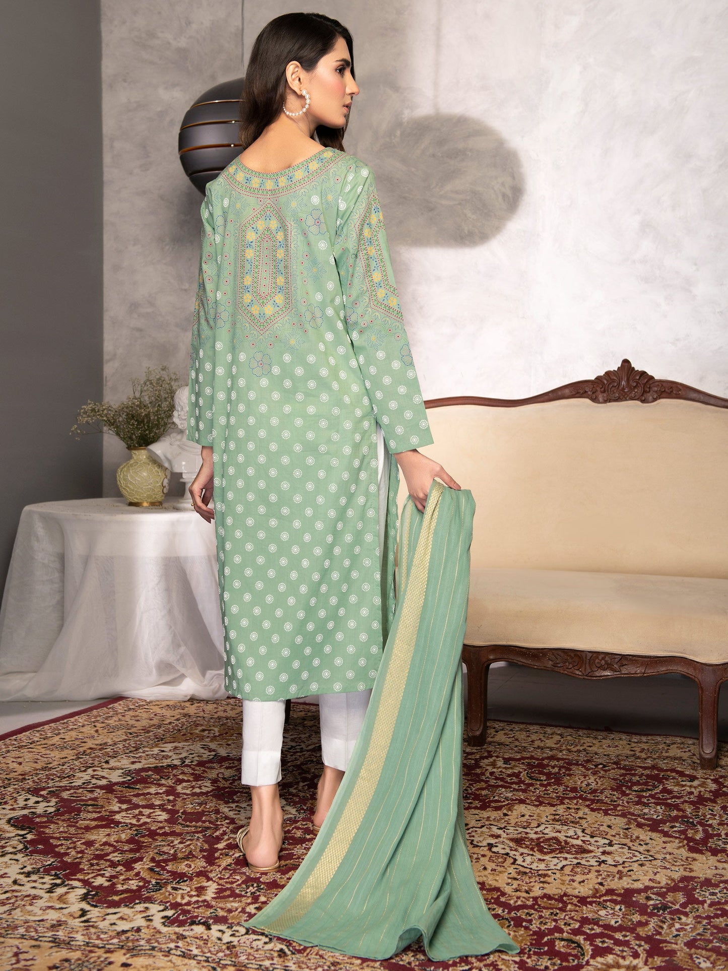 2 Piece Printed Lawn Suit