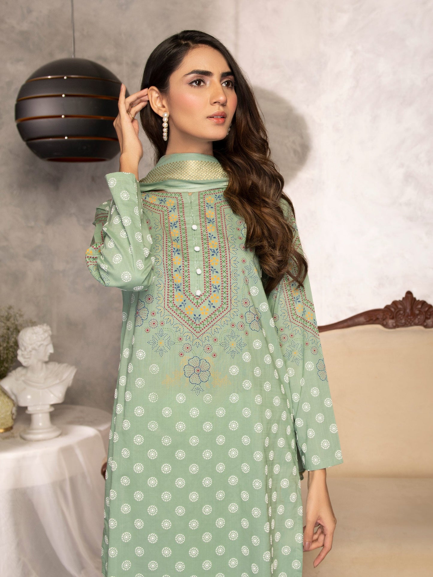 2 Piece Printed Lawn Suit