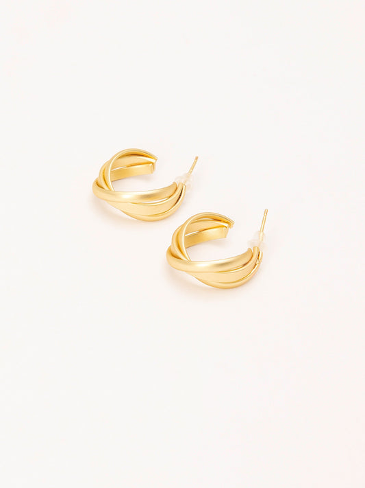 Twist C-Hoop Earrings