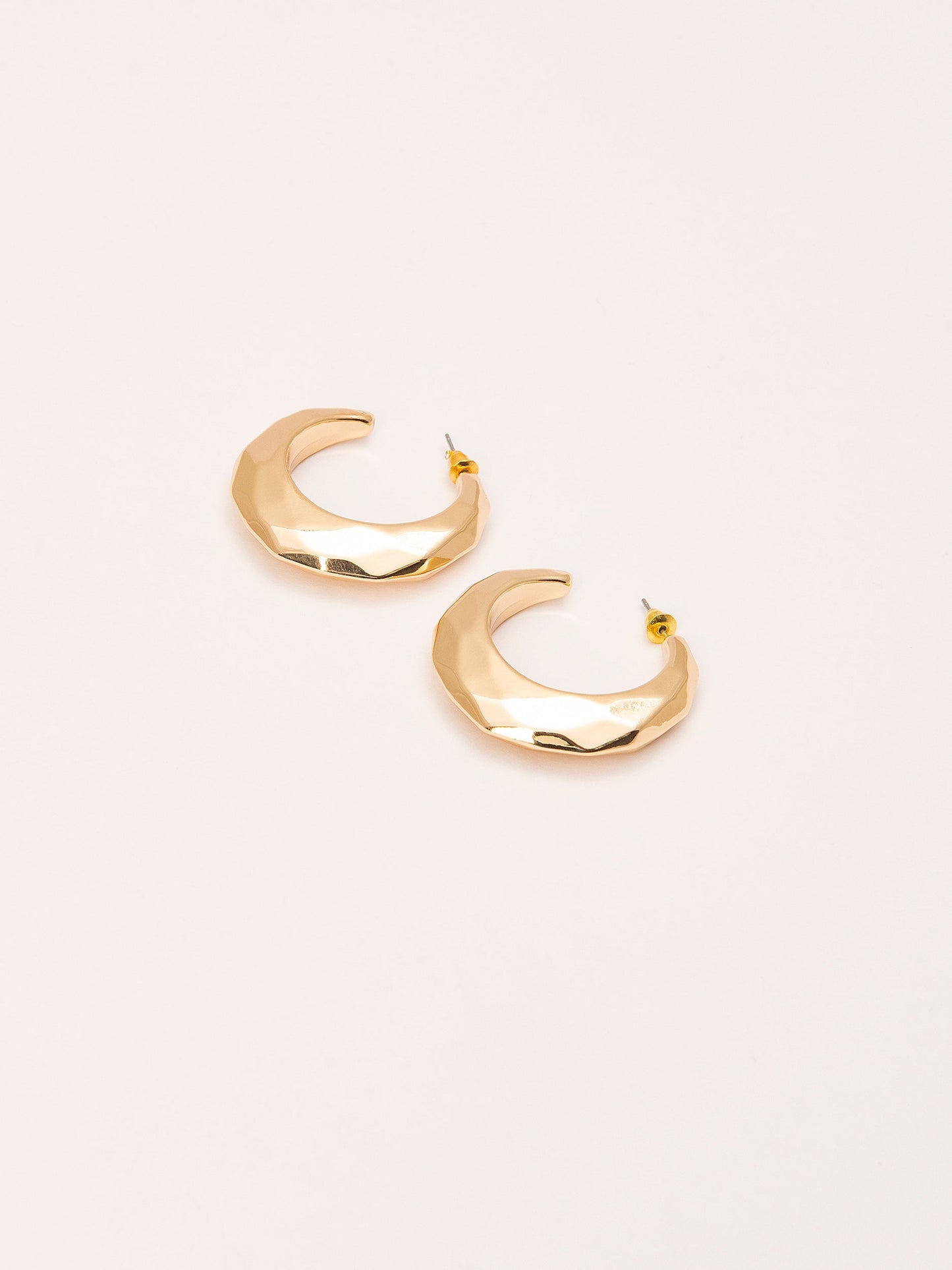 Textured C-Hoop Earrings